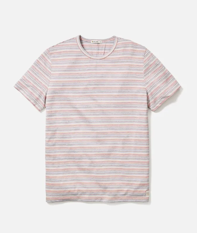 Signature Jacquard Crew Tee sold by Marine Layer