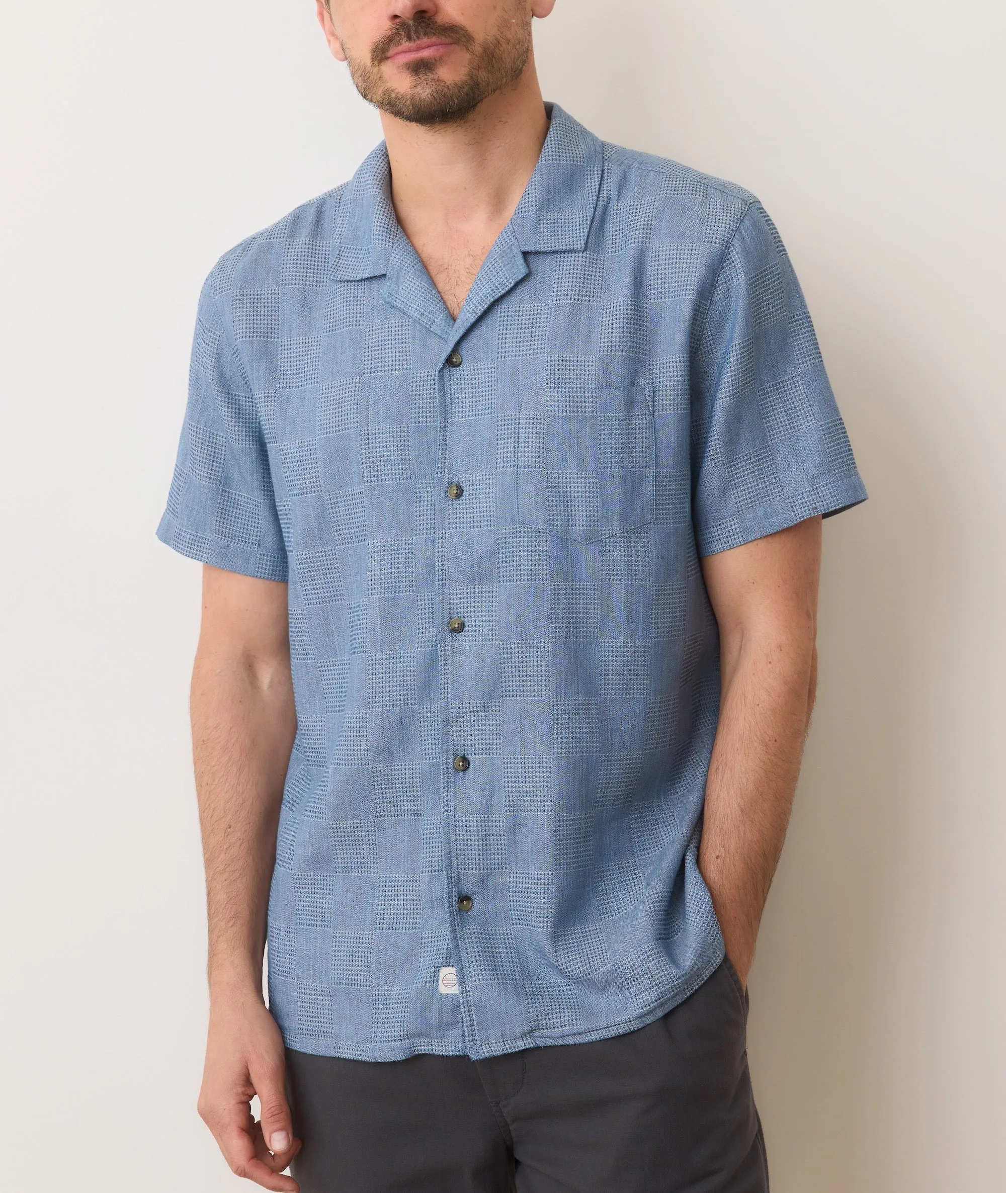 Textured Resort Shirt sold by Marine Layer product image thumbnail 3