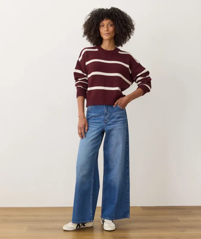 Charlie Denim Wide Leg Pant sold by Marine Layer