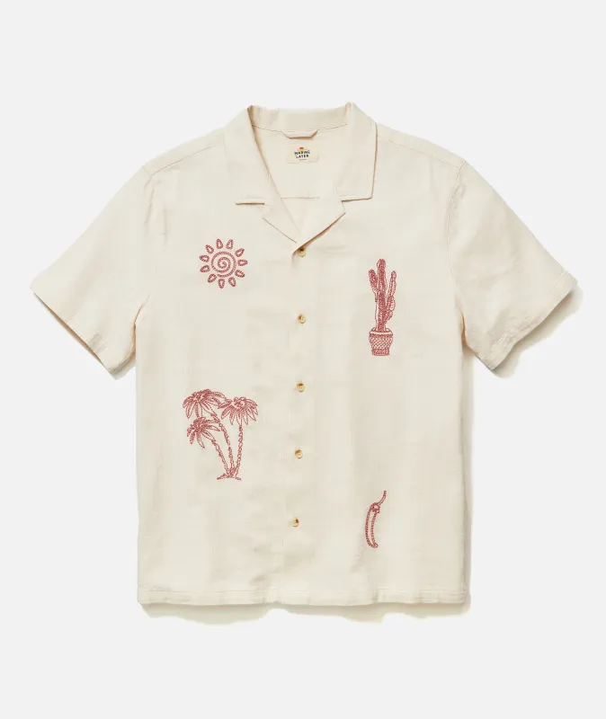 Stretch Selvage Embroidered Resort Shirt sold by Marine Layer