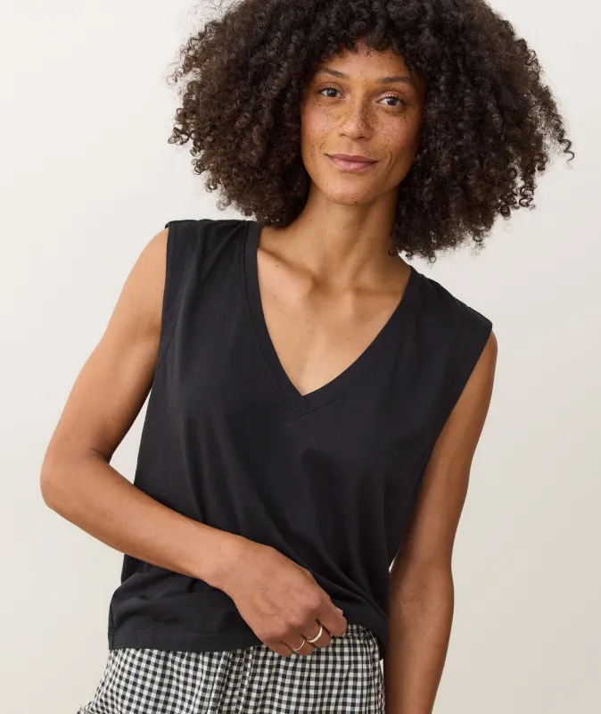 Pima Tissue V-Neck Tank made by Marine Layer