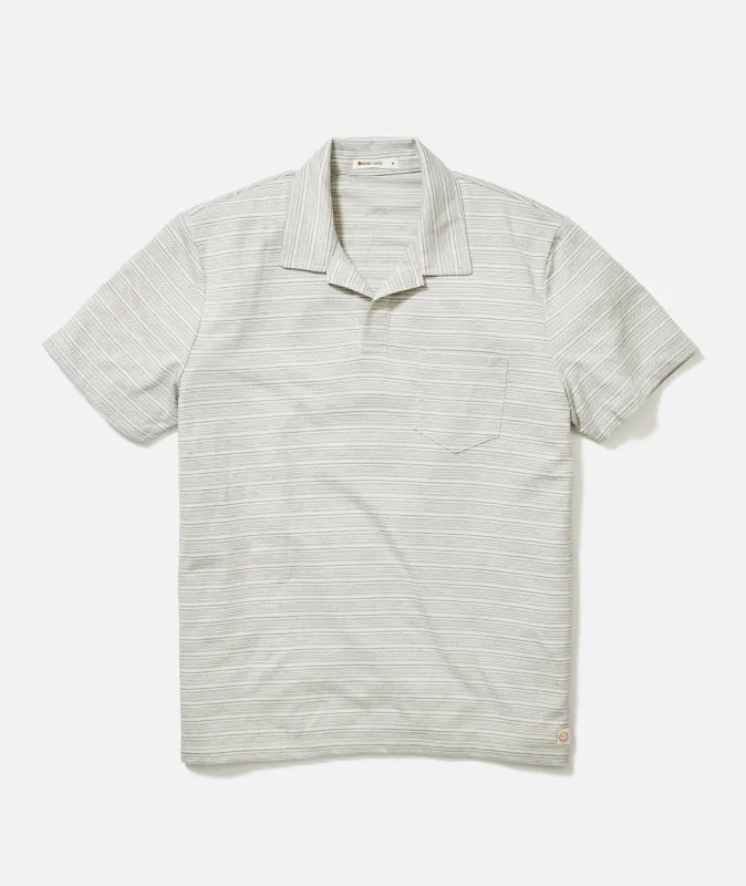 Jacquard Resort Polo sold by Marine Layer
