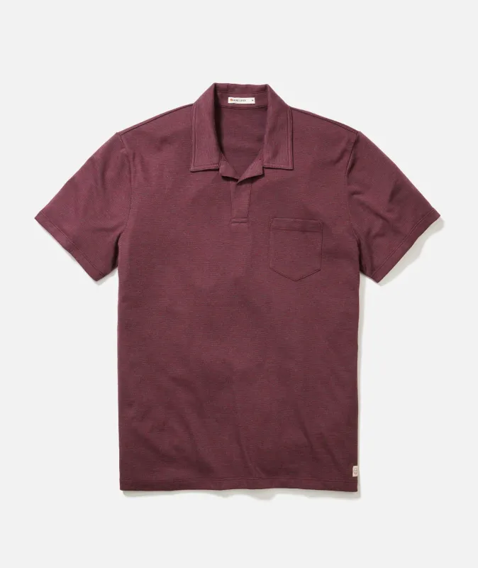 Jacquard Resort Polo sold by Marine Layer