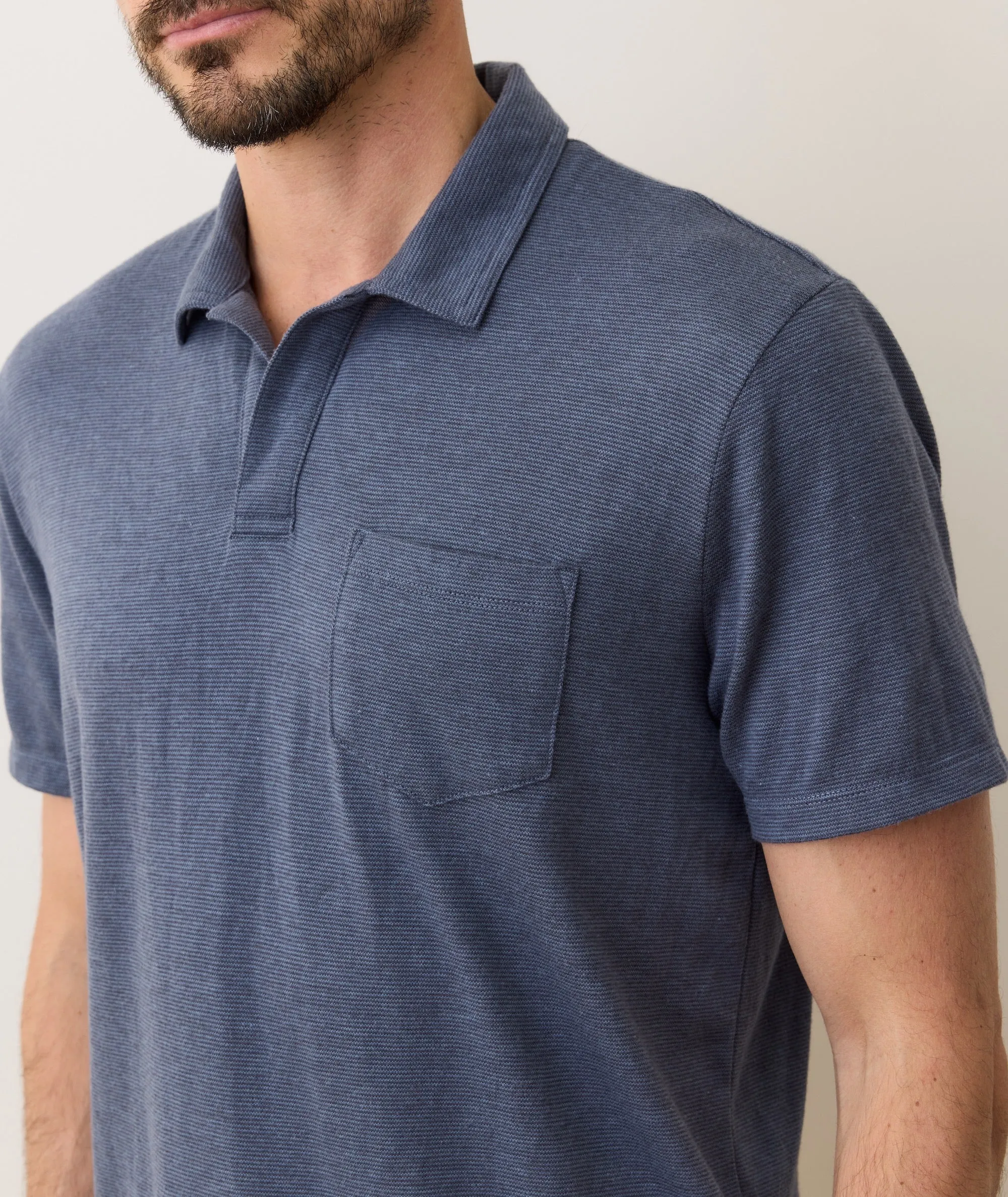 Jacquard Resort Polo sold by Marine Layer product image thumbnail 4