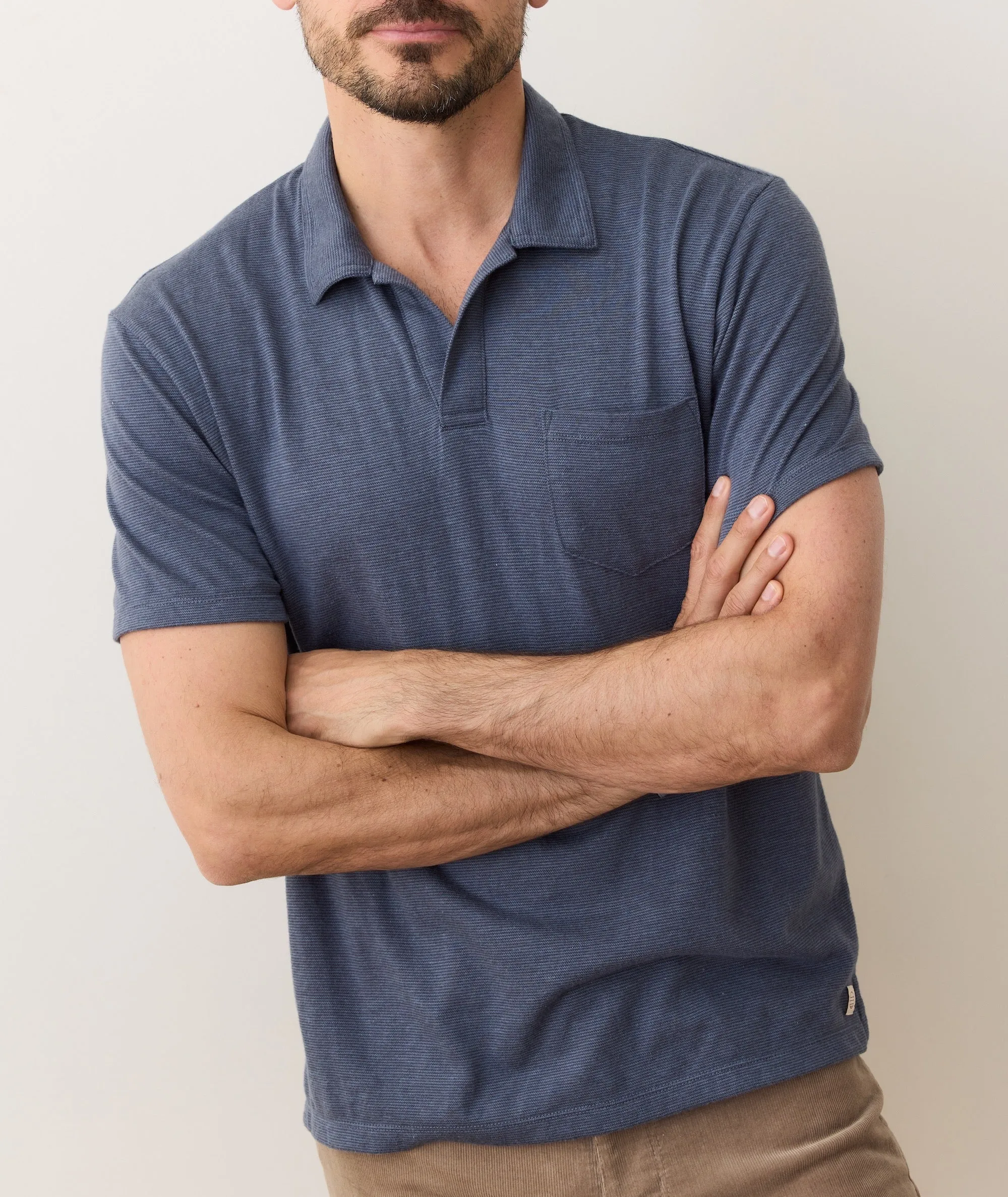 Jacquard Resort Polo sold by Marine Layer product image thumbnail 3