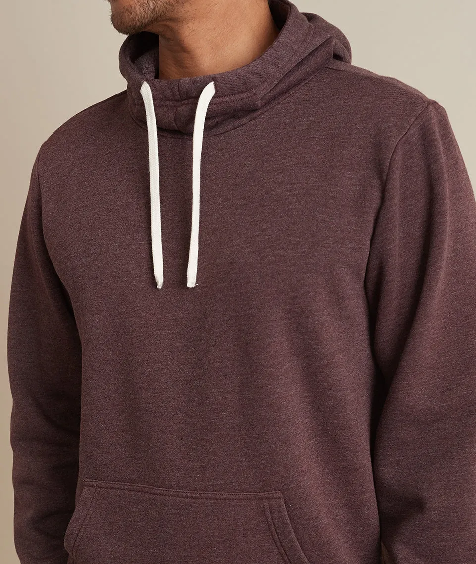 Cowlneck Pullover Hoodie in Cabernet sold by Marine Layer product image thumbnail 3