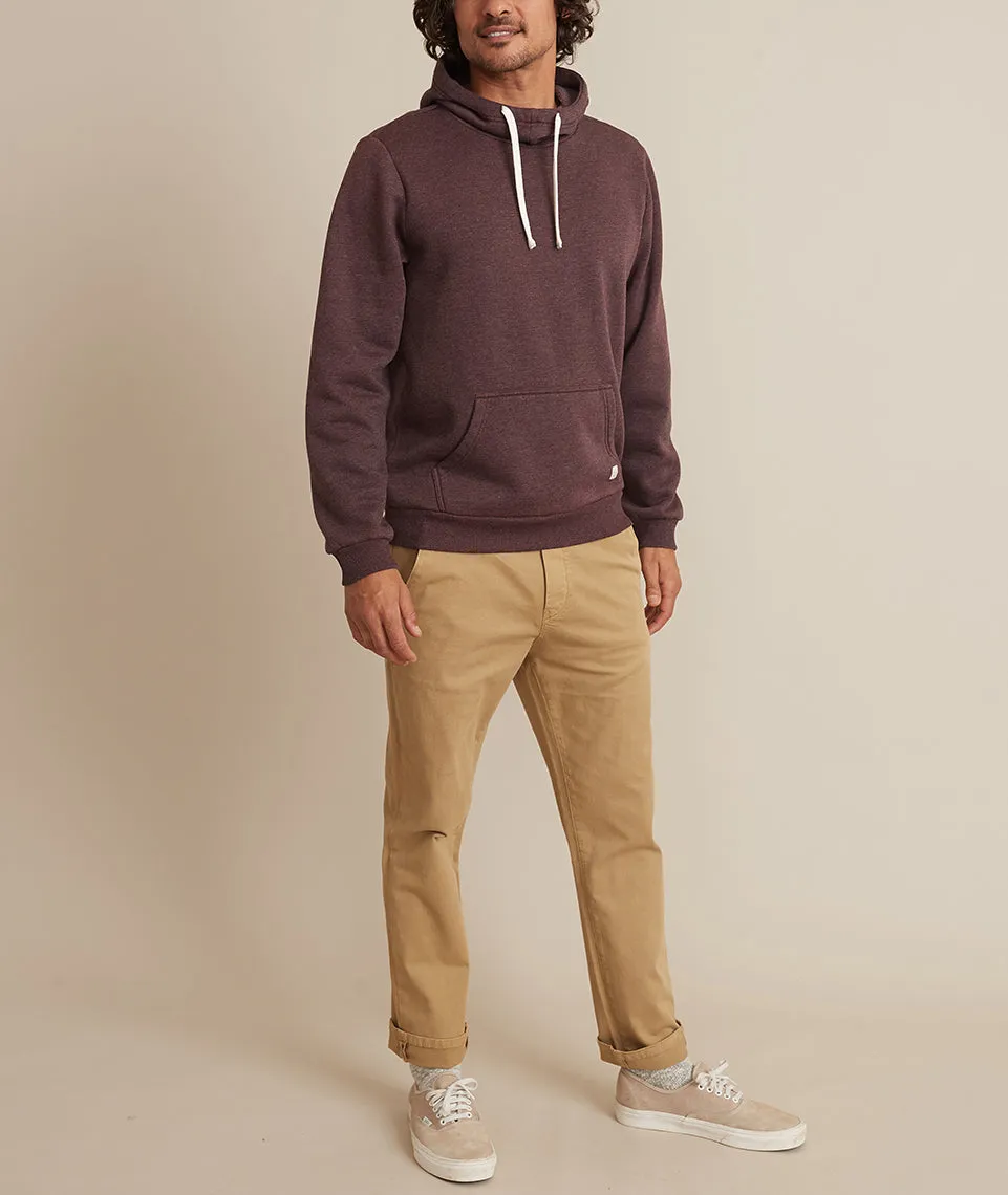 Cowlneck Pullover Hoodie in Cabernet sold by Marine Layer product image thumbnail 4