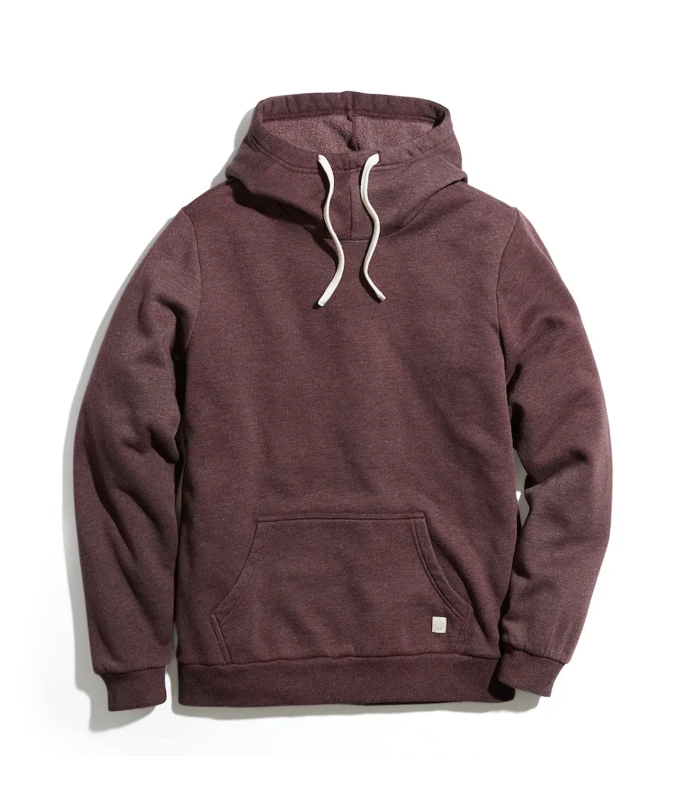 Cowlneck Pullover Hoodie in Cabernet sold by Marine Layer