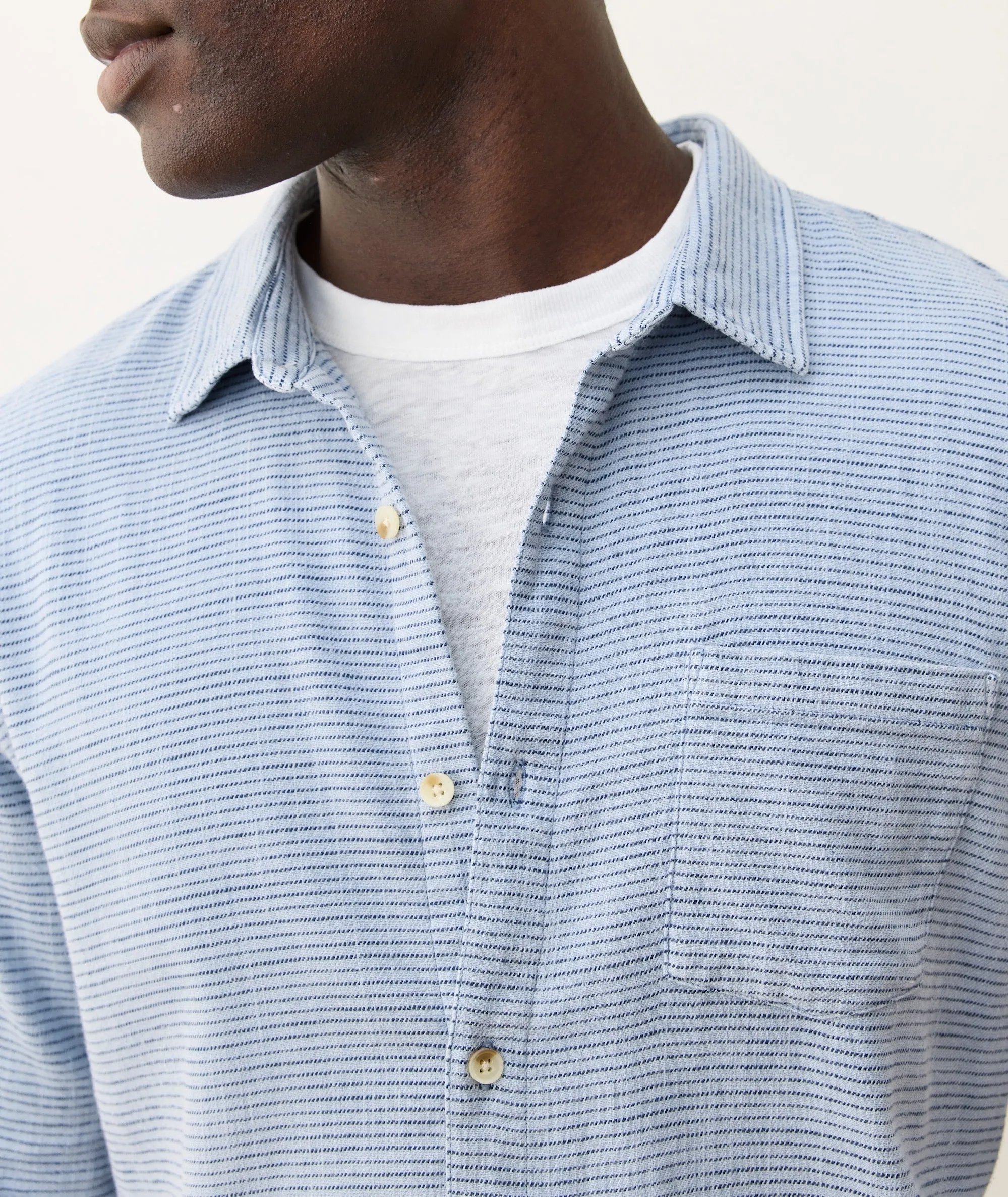 Stretch Selvage Long Sleeve Shirt sold by Marine Layer product image thumbnail 4