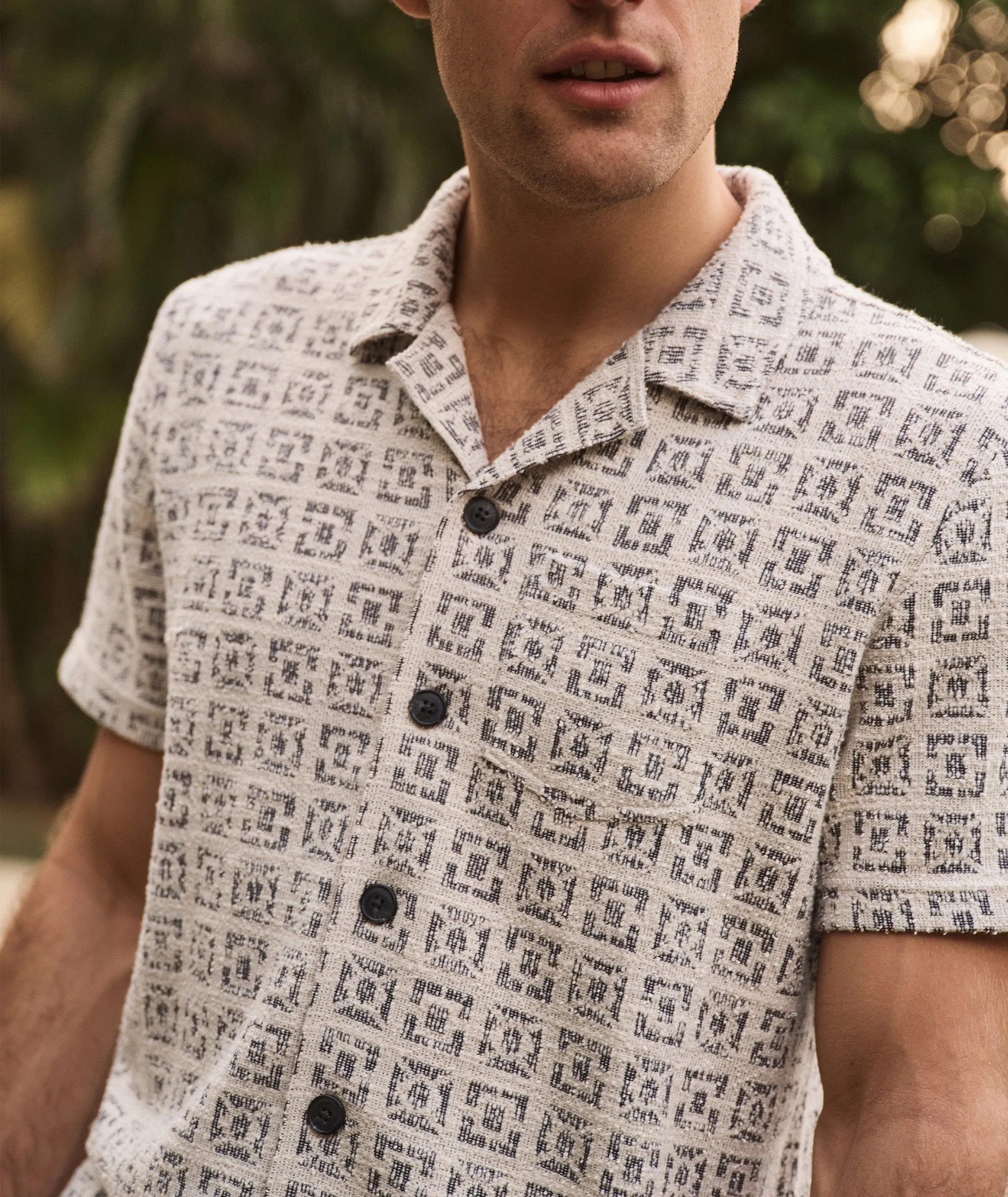 Cam Jacquard Resort Shirt sold by Marine Layer product image thumbnail 3
