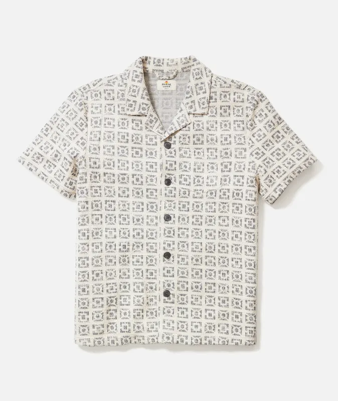 Cam Jacquard Resort Shirt sold by Marine Layer