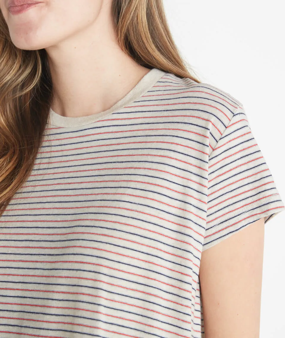 True Crew in Vintage Oat Stripe sold by Marine Layer product image thumbnail 4