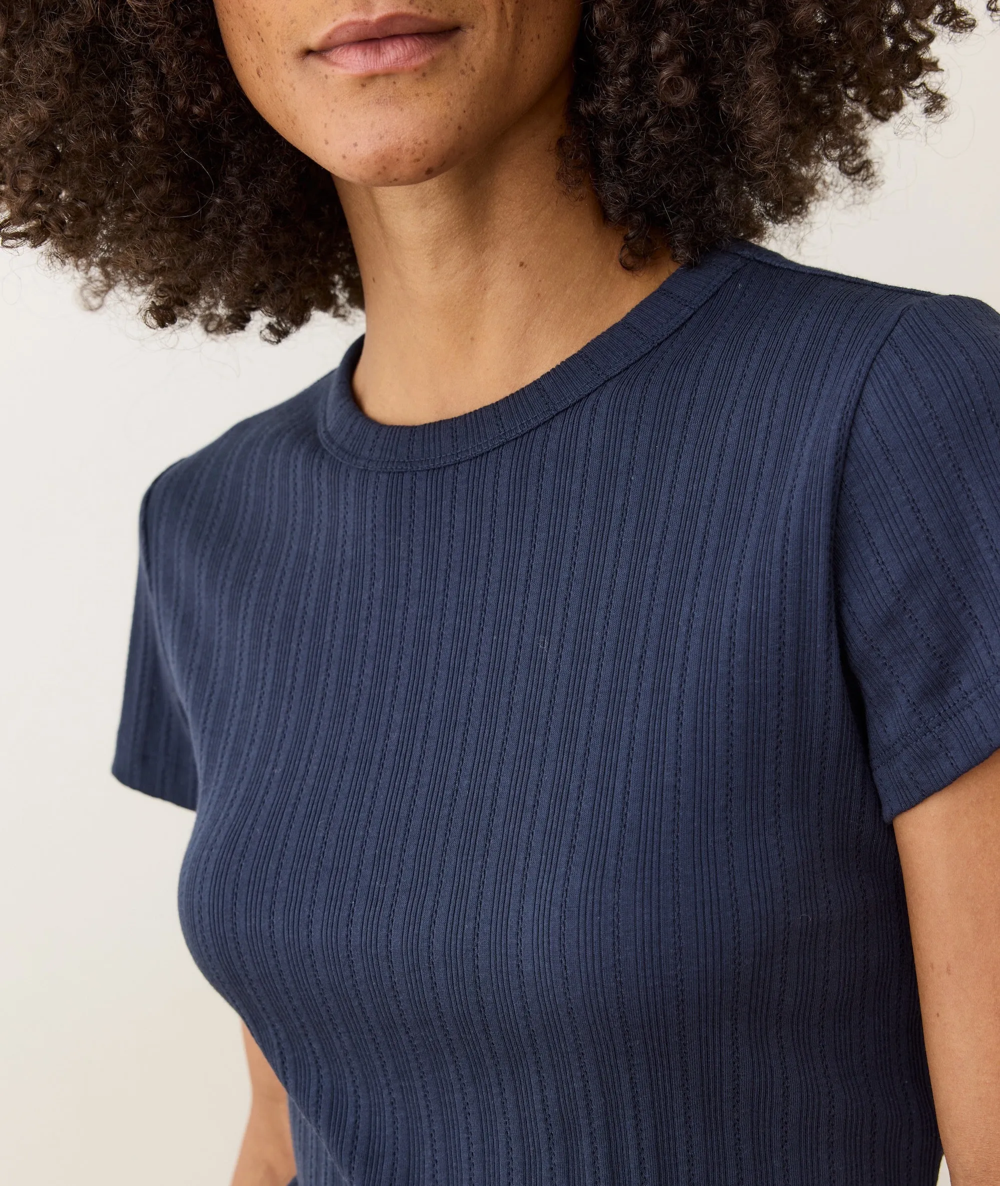 Lexi Pointelle Tee sold by Marine Layer product image thumbnail 4