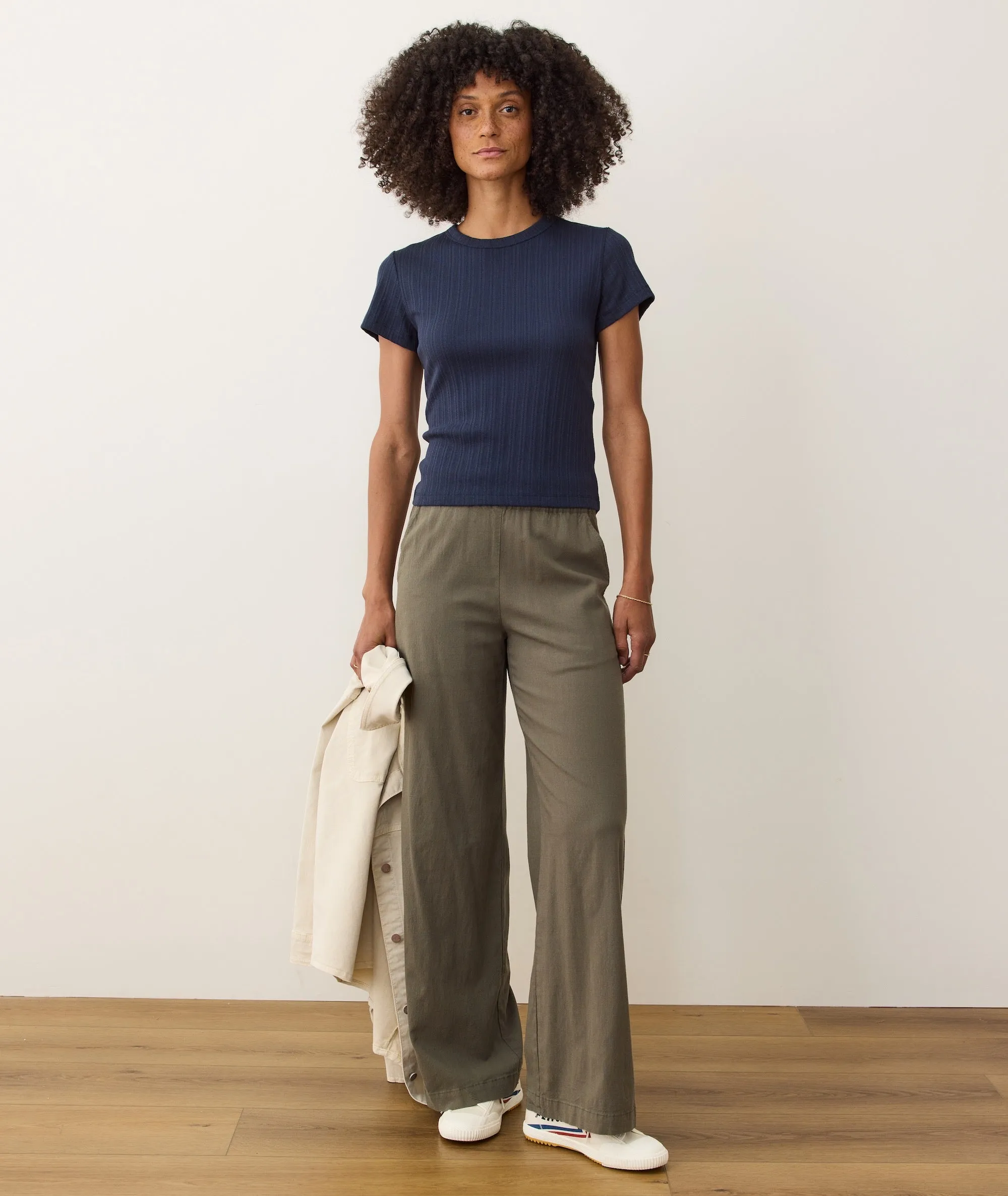 Lexi Pointelle Tee sold by Marine Layer product image thumbnail 5