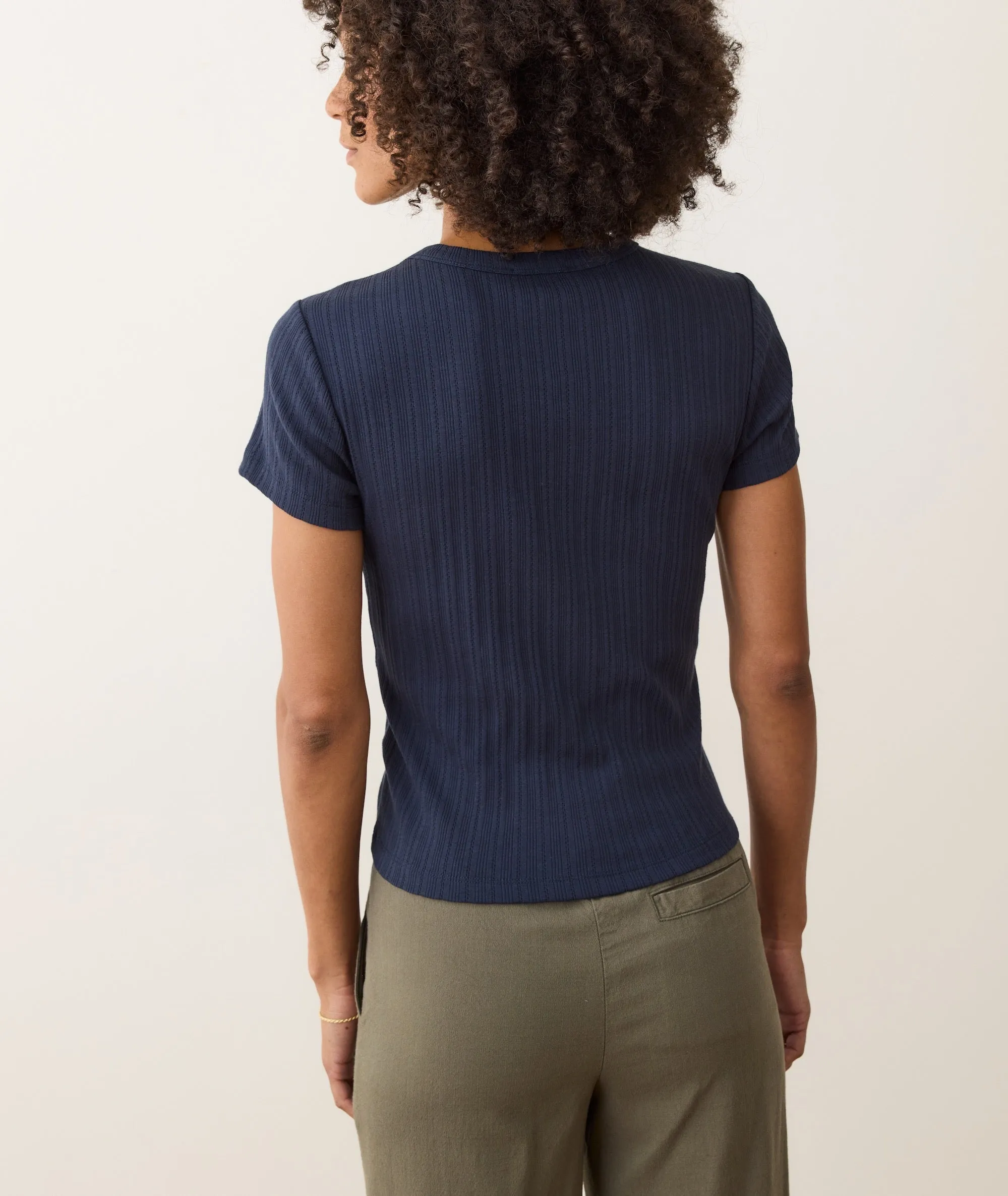 Lexi Pointelle Tee sold by Marine Layer product image thumbnail 3