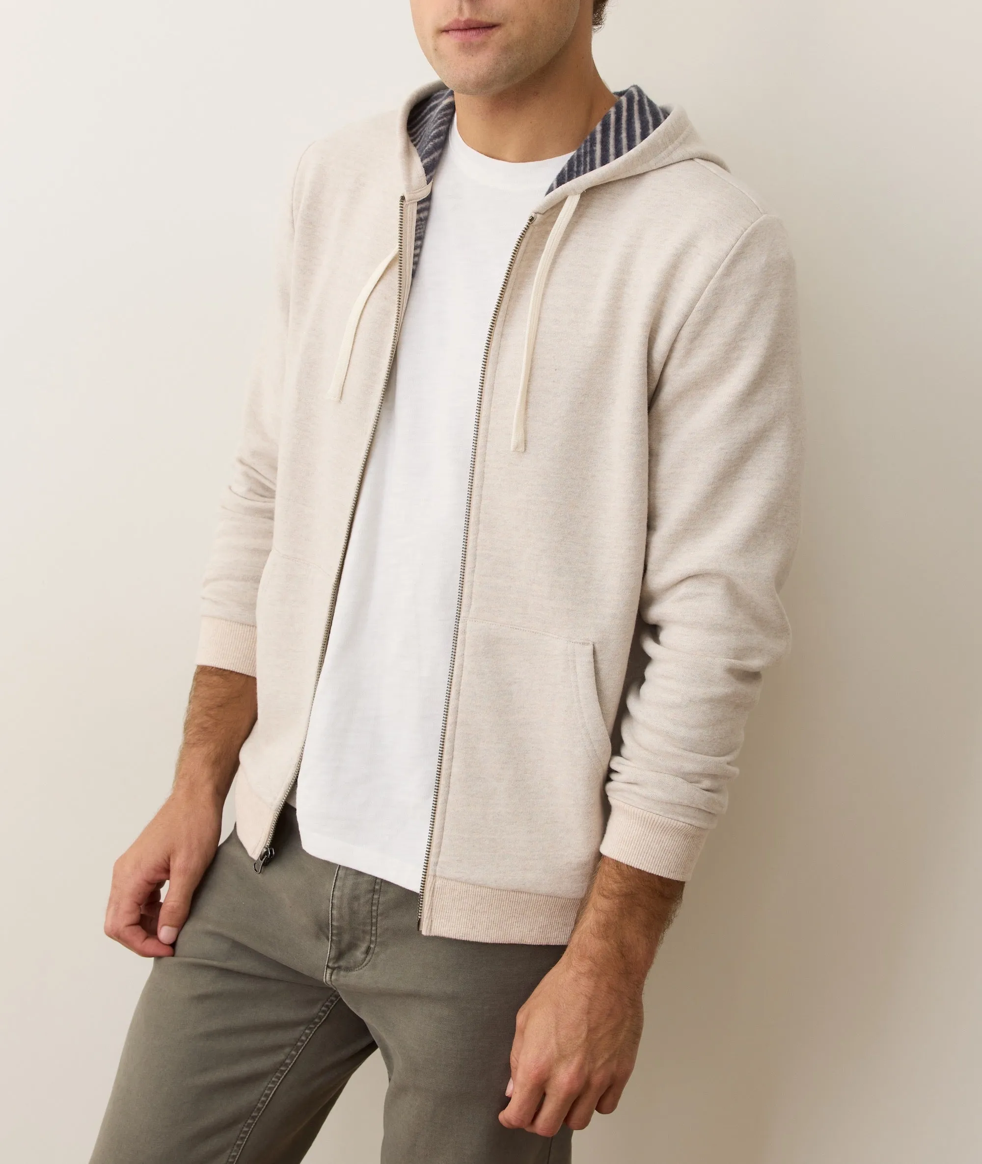 Cloud 9 Fleece Full Zip Hoodie sold by Marine Layer product image thumbnail 2