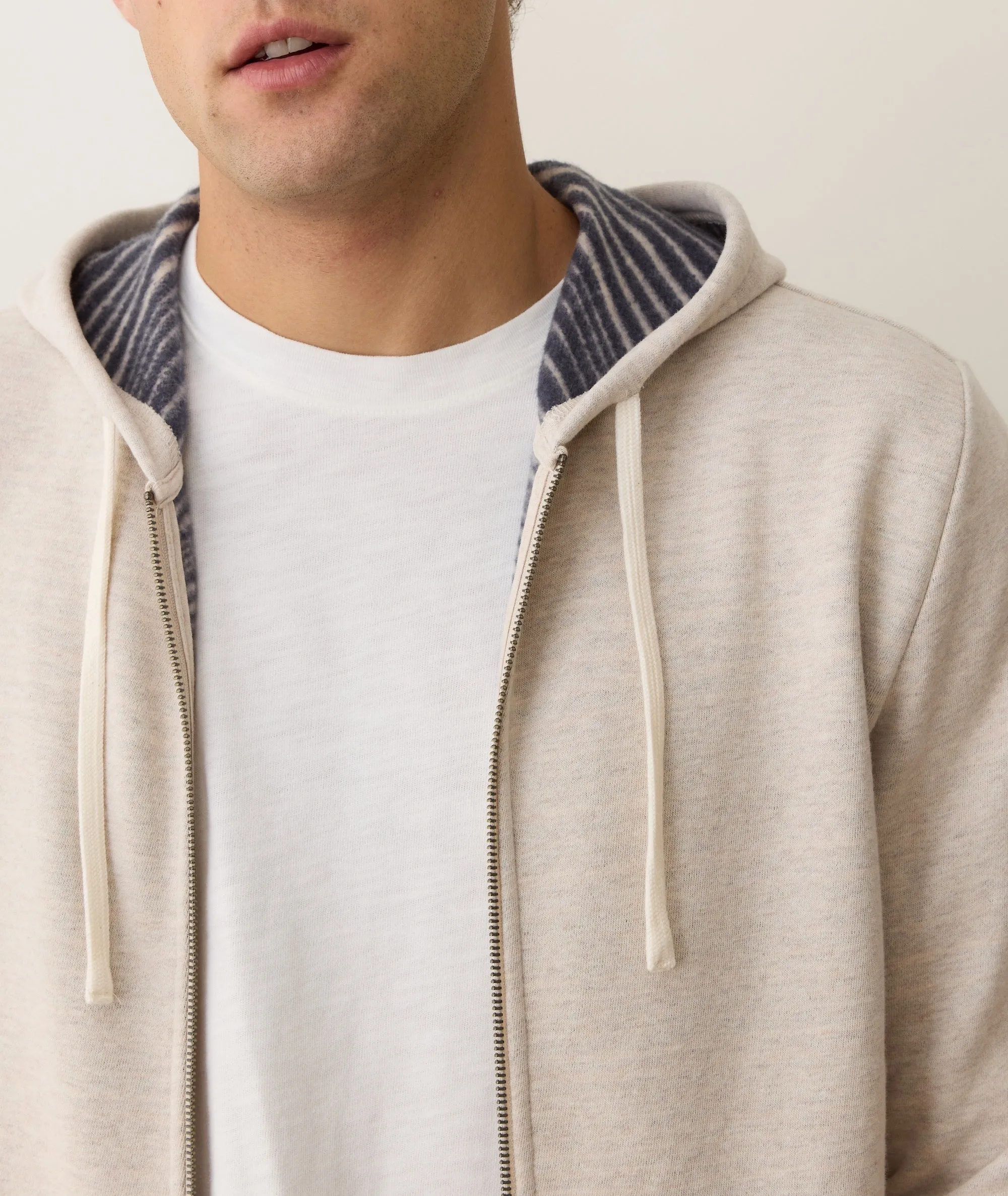 Cloud 9 Fleece Full Zip Hoodie sold by Marine Layer product image thumbnail 4