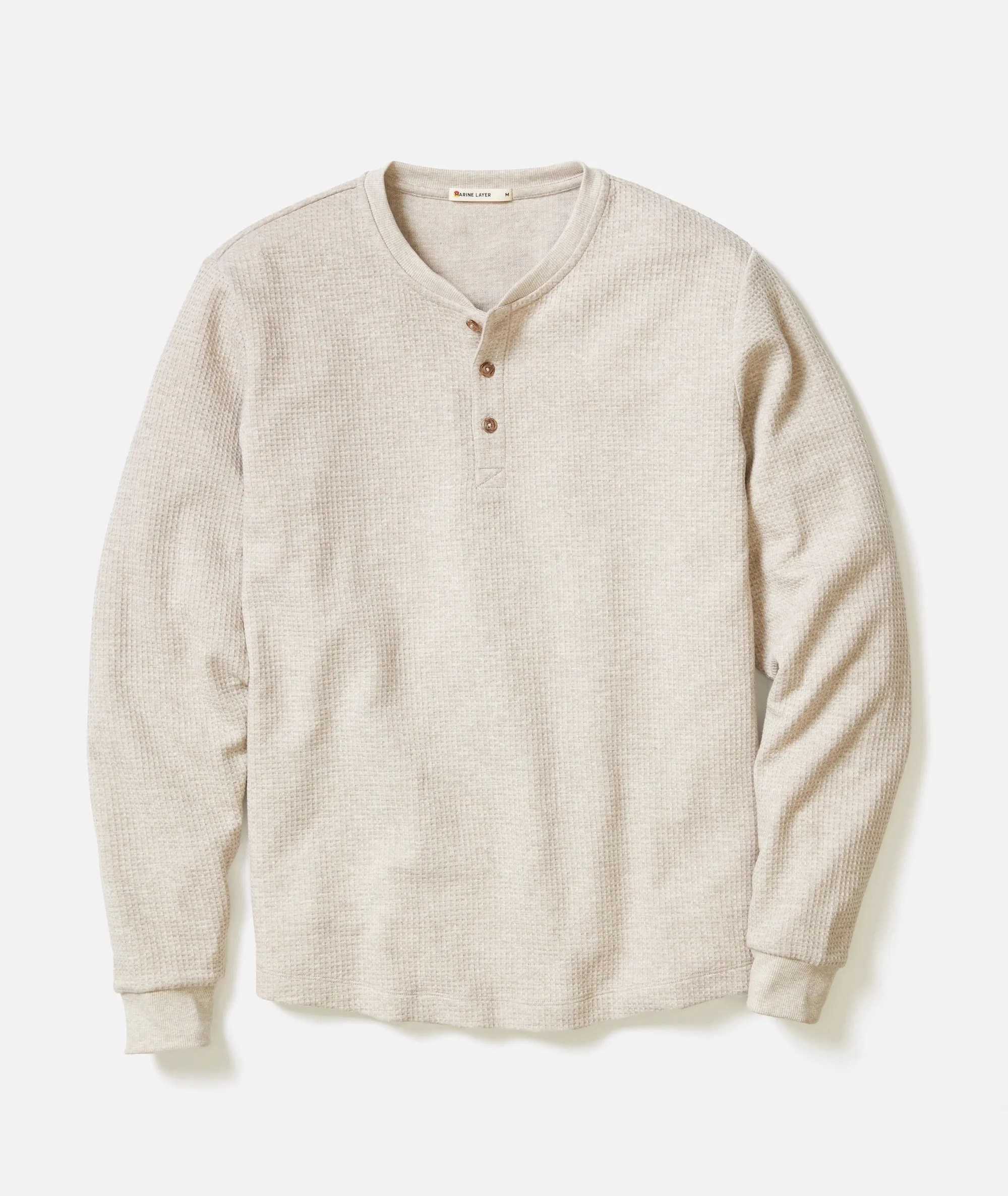 Waffle Henley sold by Marine Layer