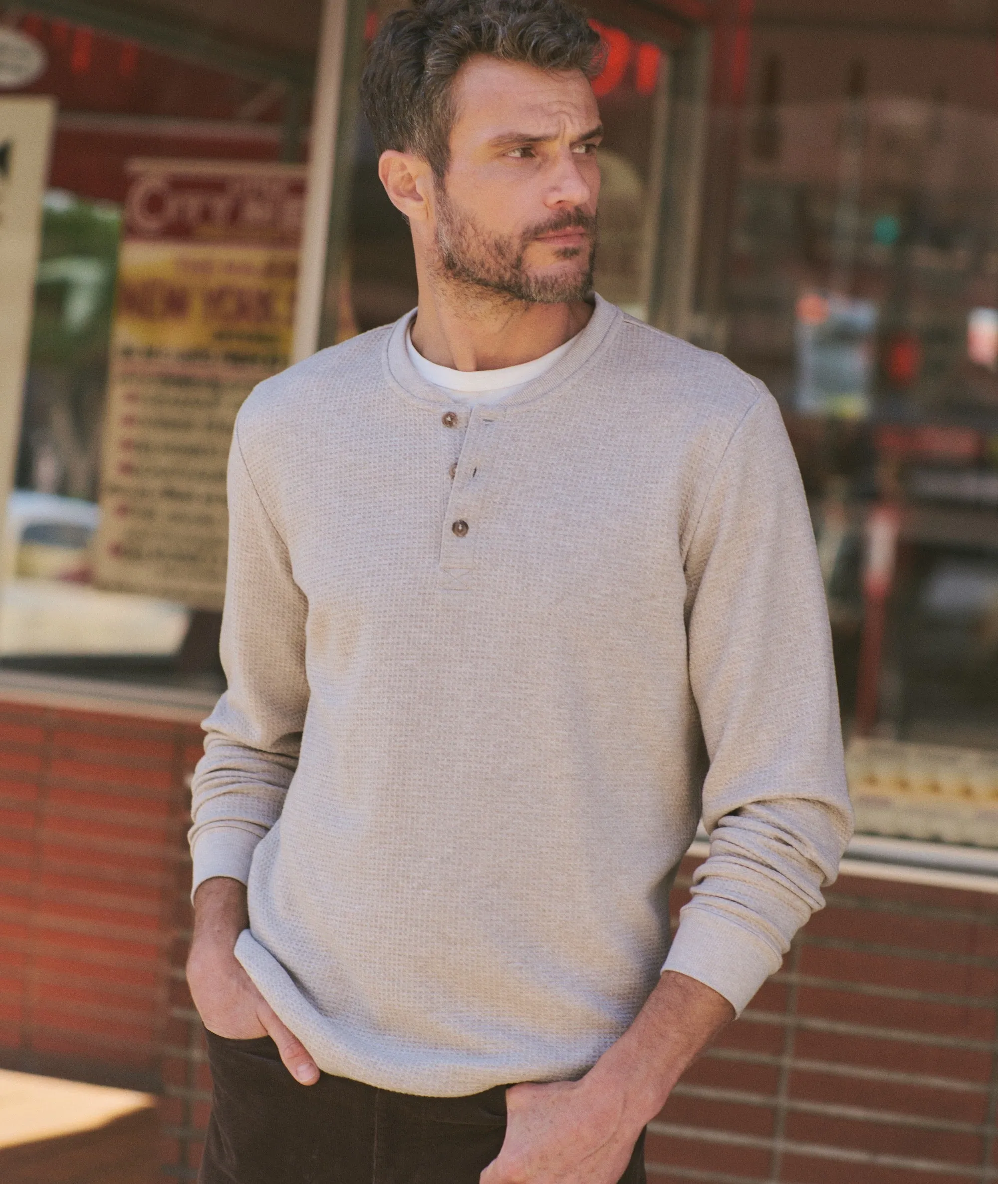 Waffle Henley sold by Marine Layer product image thumbnail 2