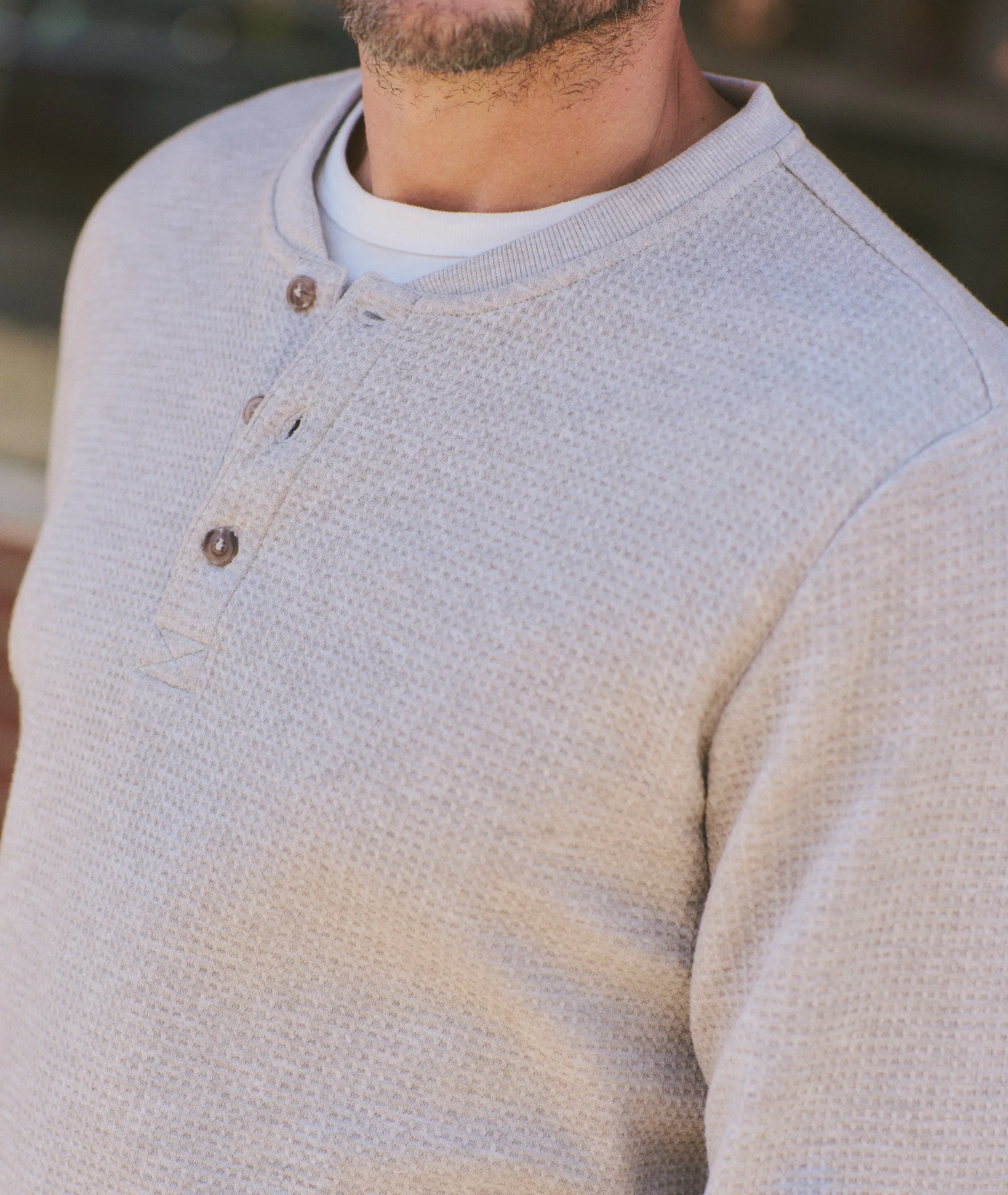 Waffle Henley sold by Marine Layer product image thumbnail 3