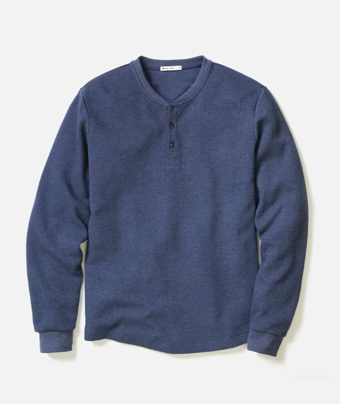 Waffle Henley made by Marine Layer