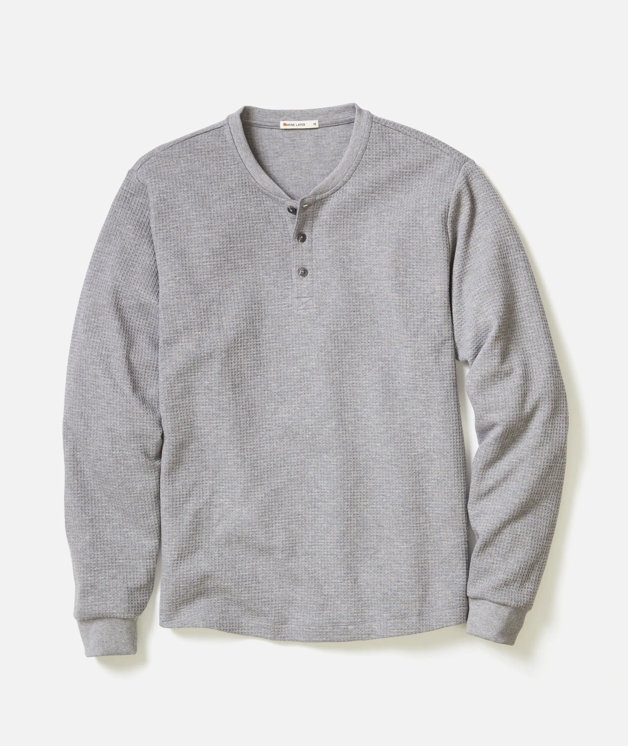 Waffle Henley sold by Marine Layer