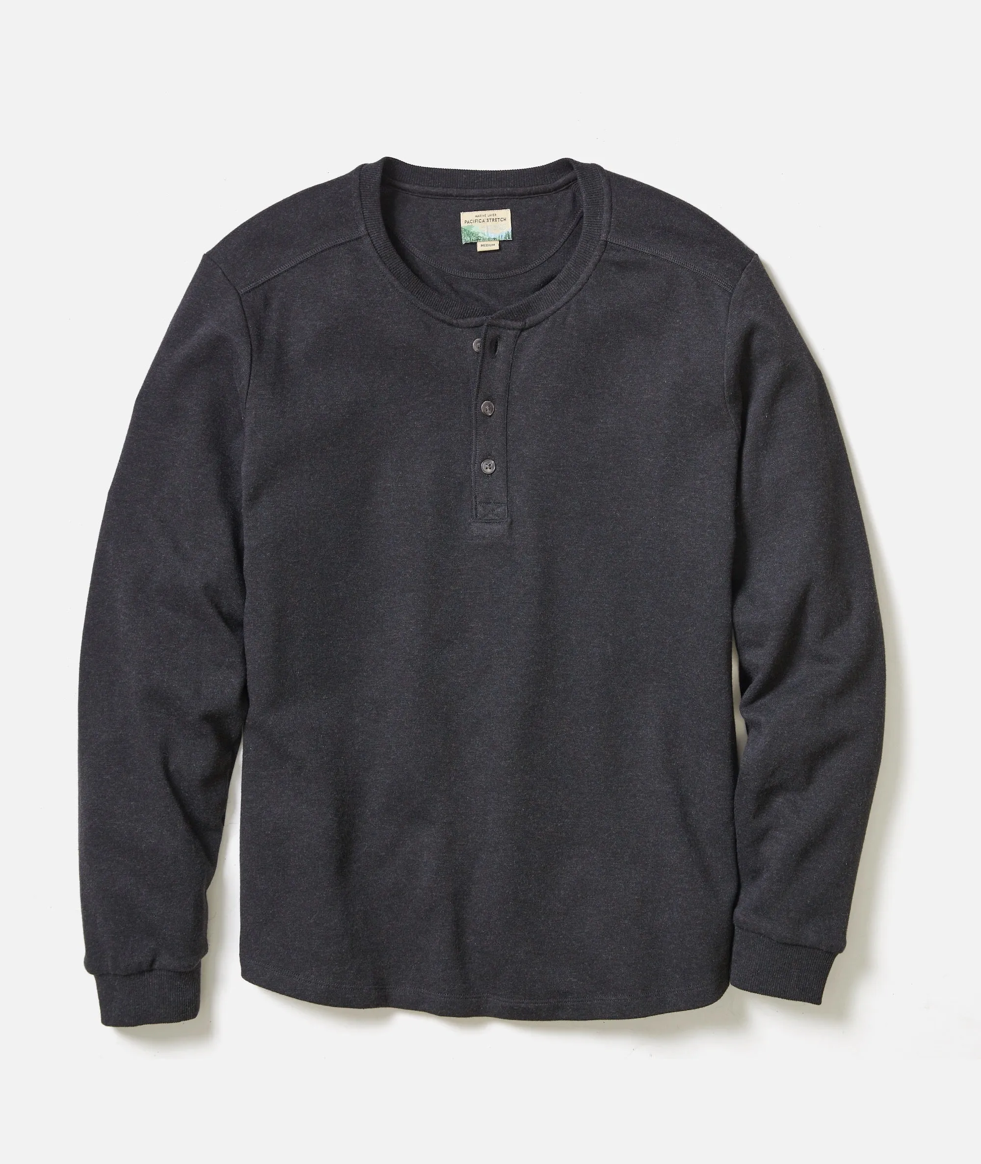 Pacifica Stretch Henley sold by Marine Layer