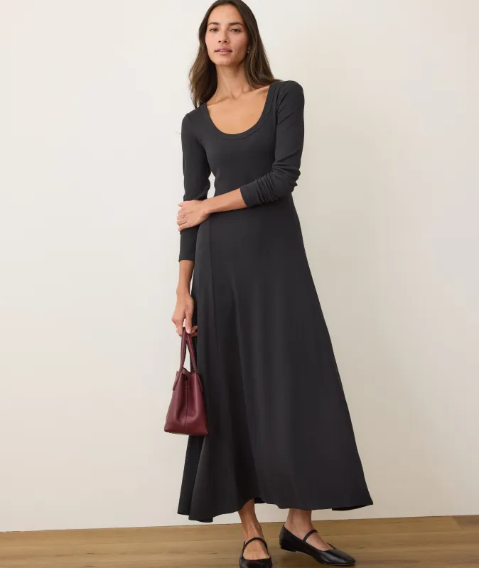 Lexi Rib Fit & Flare Dress sold by Marine Layer