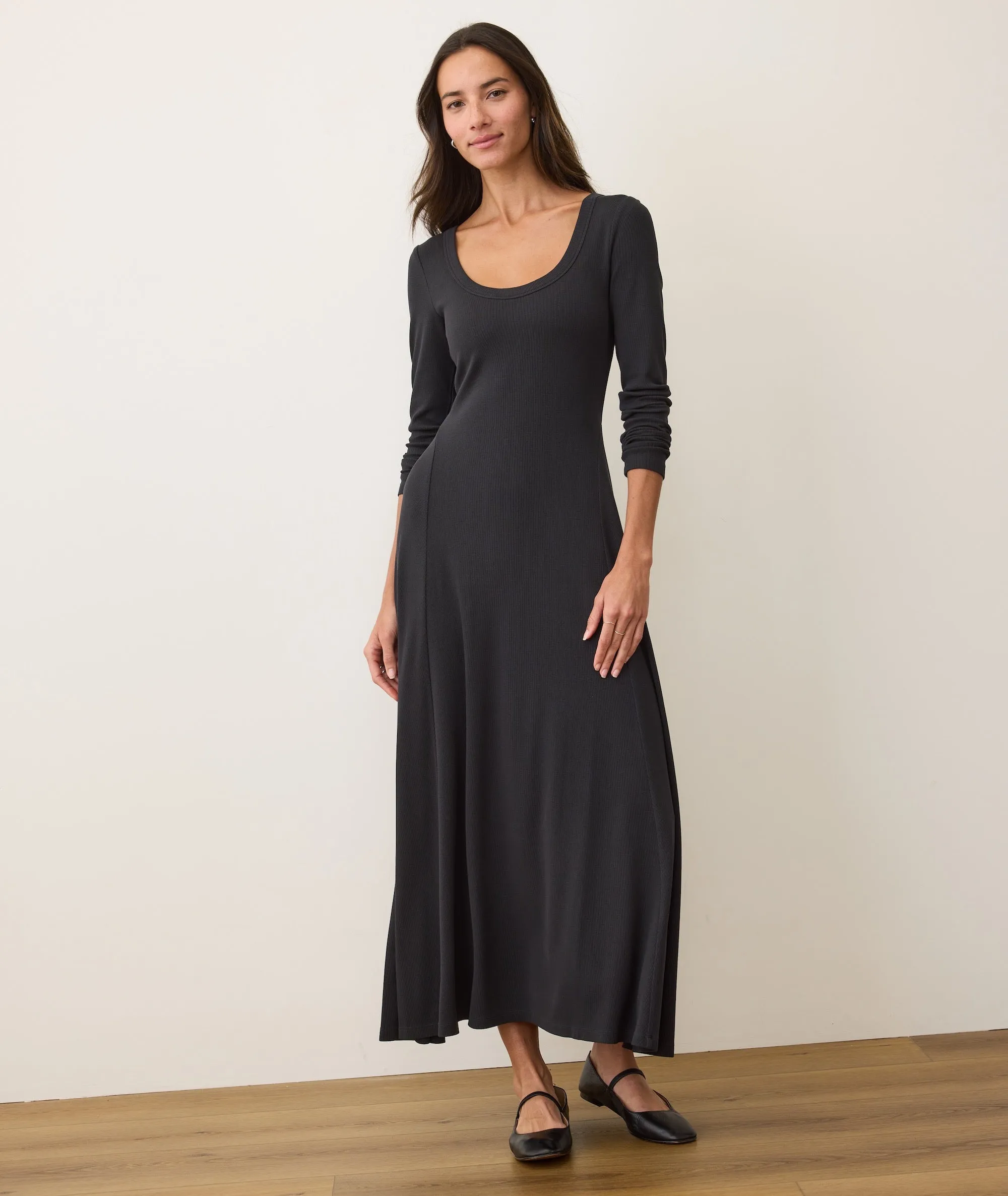 Lexi Rib Fit & Flare Dress sold by Marine Layer product image thumbnail 3
