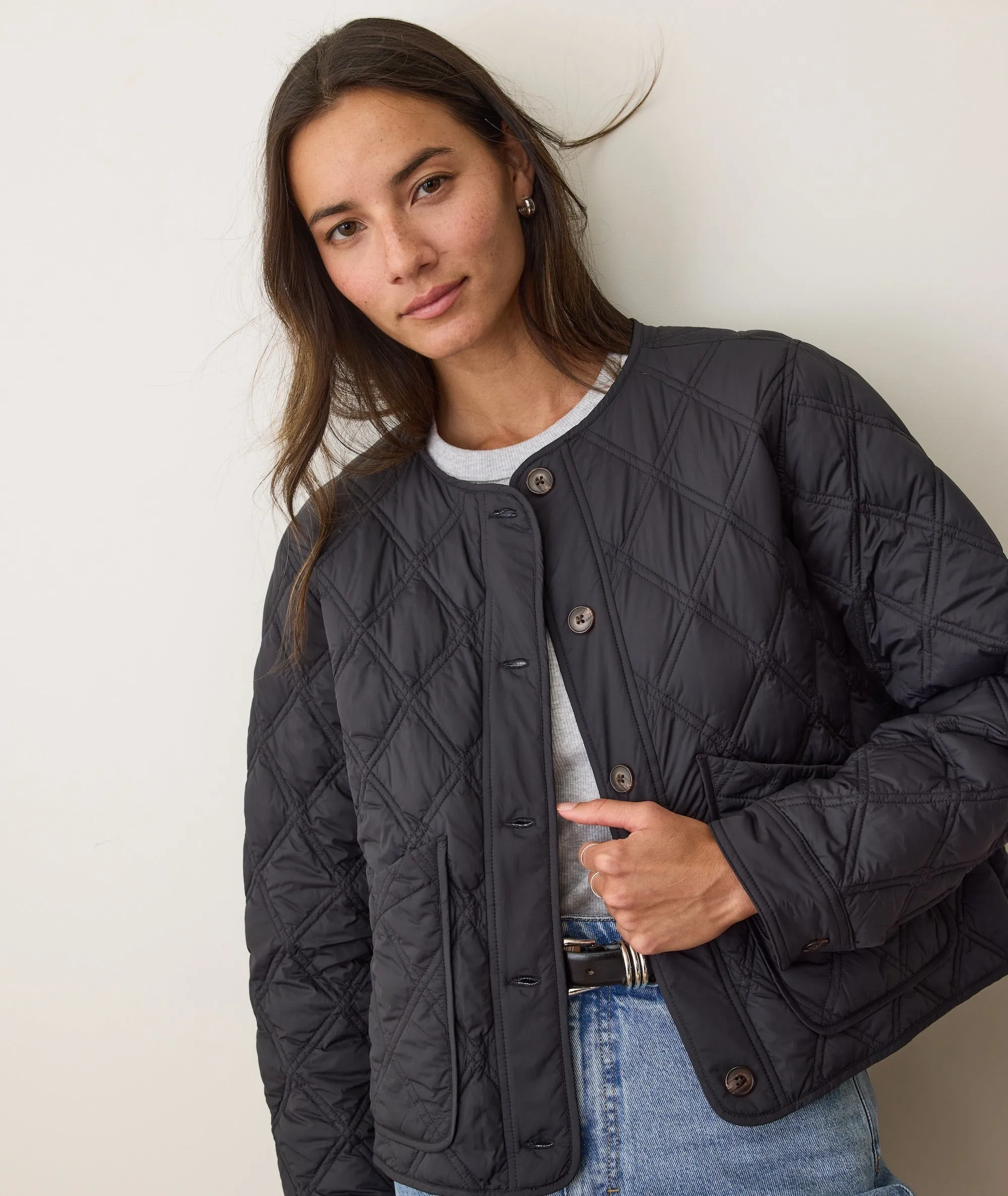 Marina Quilted Liner Jacket sold by Marine Layer product image thumbnail 5