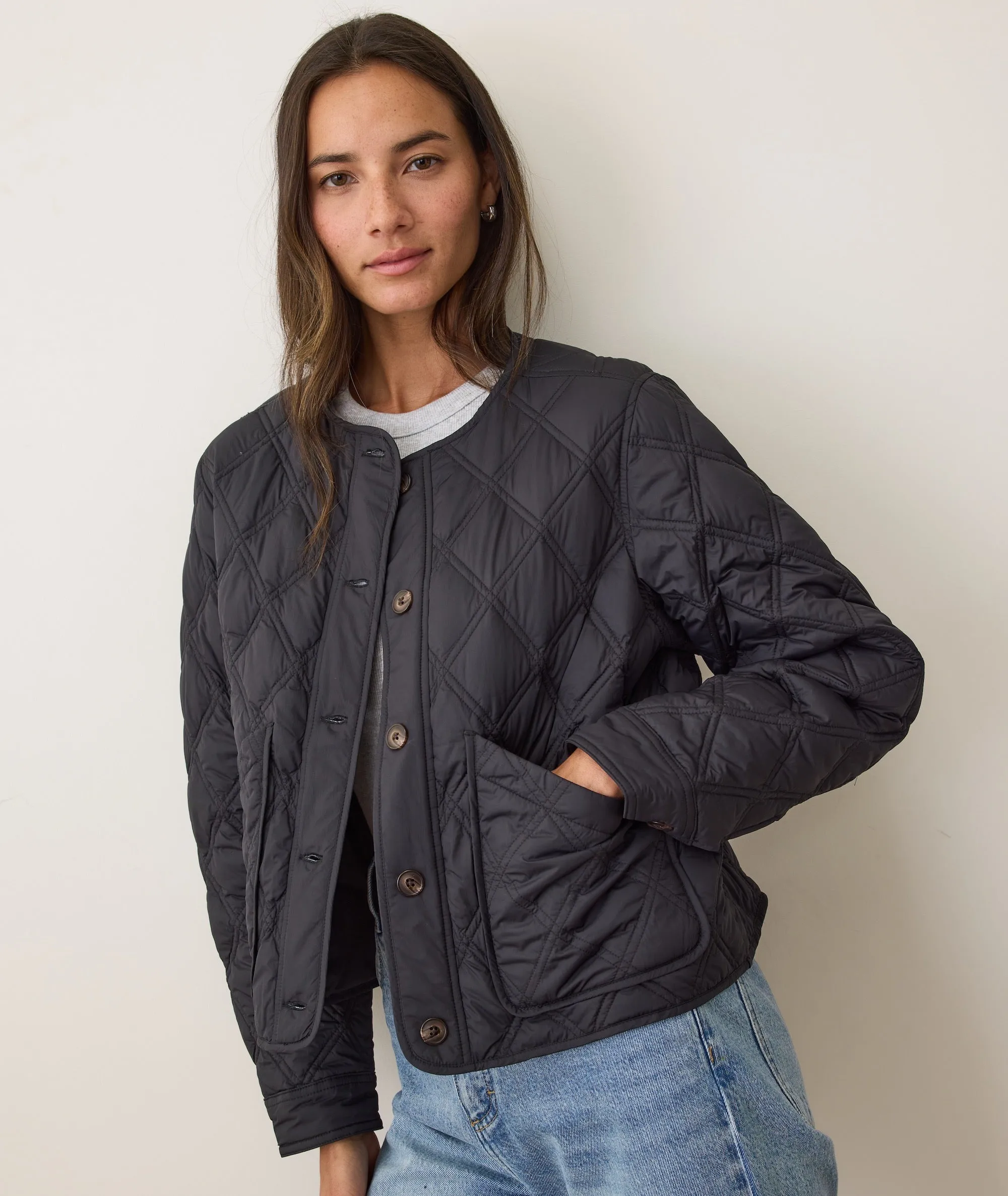 Marina Quilted Liner Jacket sold by Marine Layer product image thumbnail 3