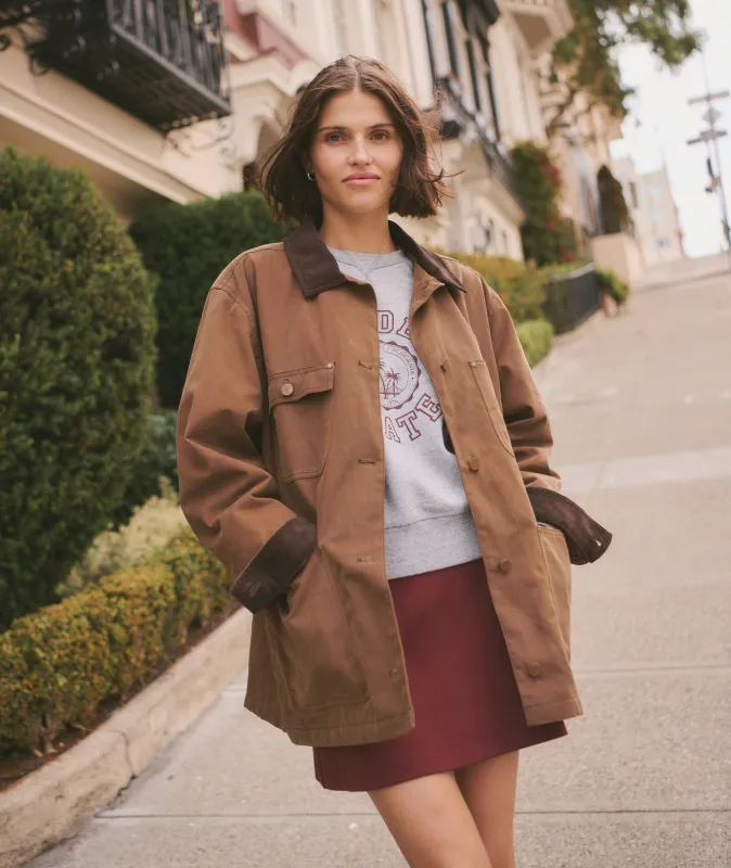 Riley Waxed Barn Jacket sold by Marine Layer