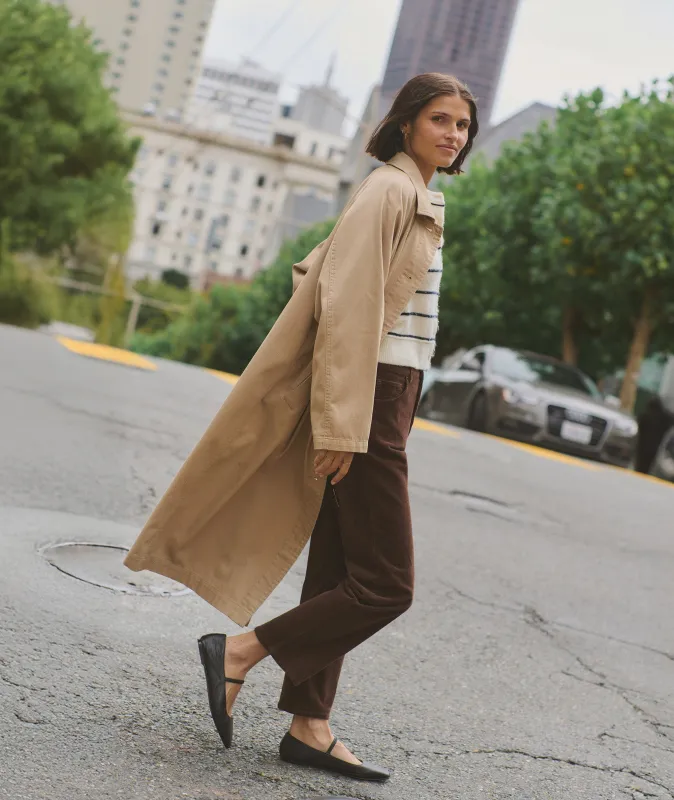 Hayes Twill Trench Coat sold by Marine Layer