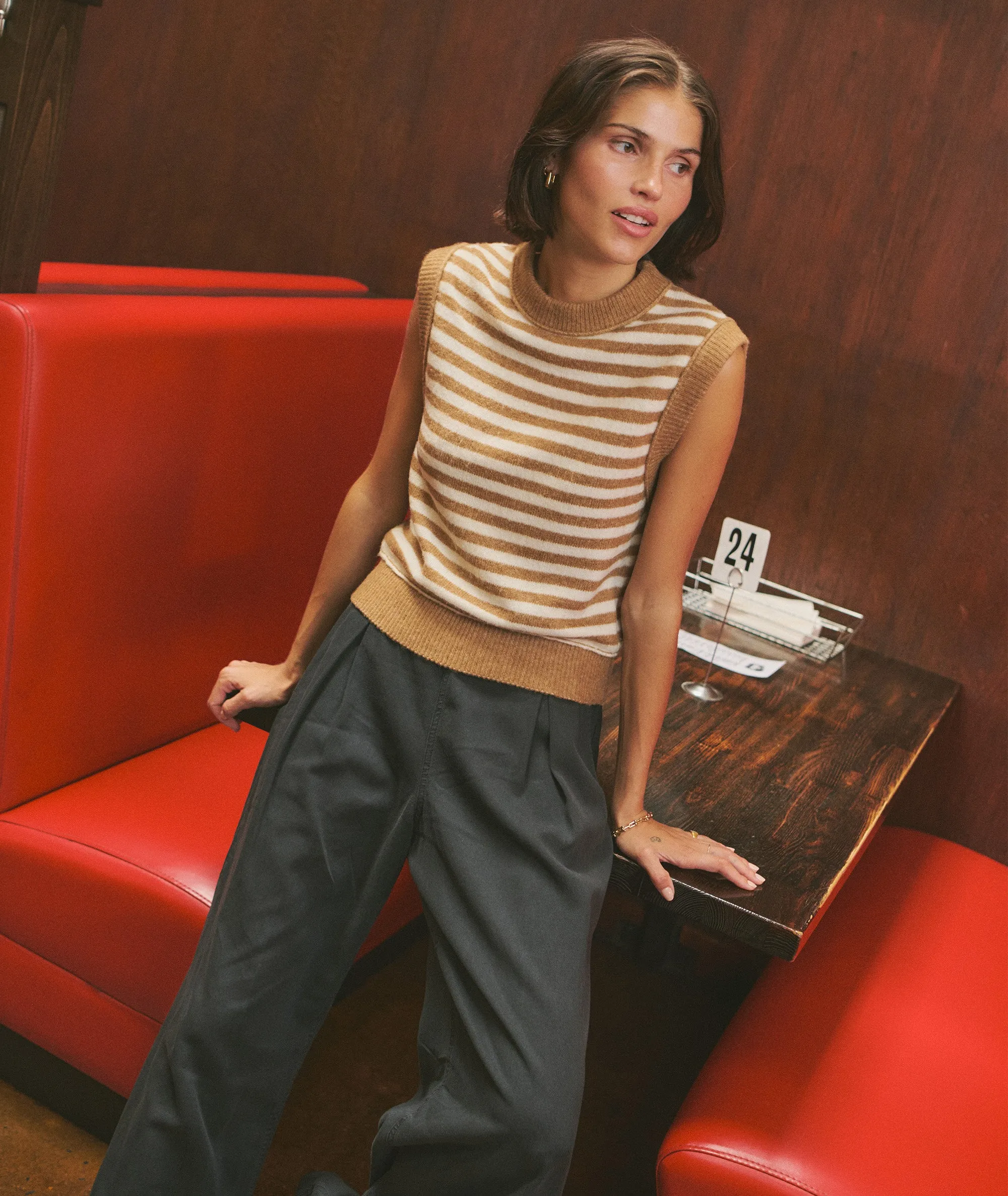 Sausalito Sweater Vest sold by Marine Layer