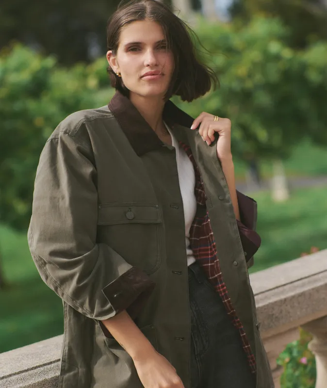 Riley Waxed Barn Jacket sold by Marine Layer