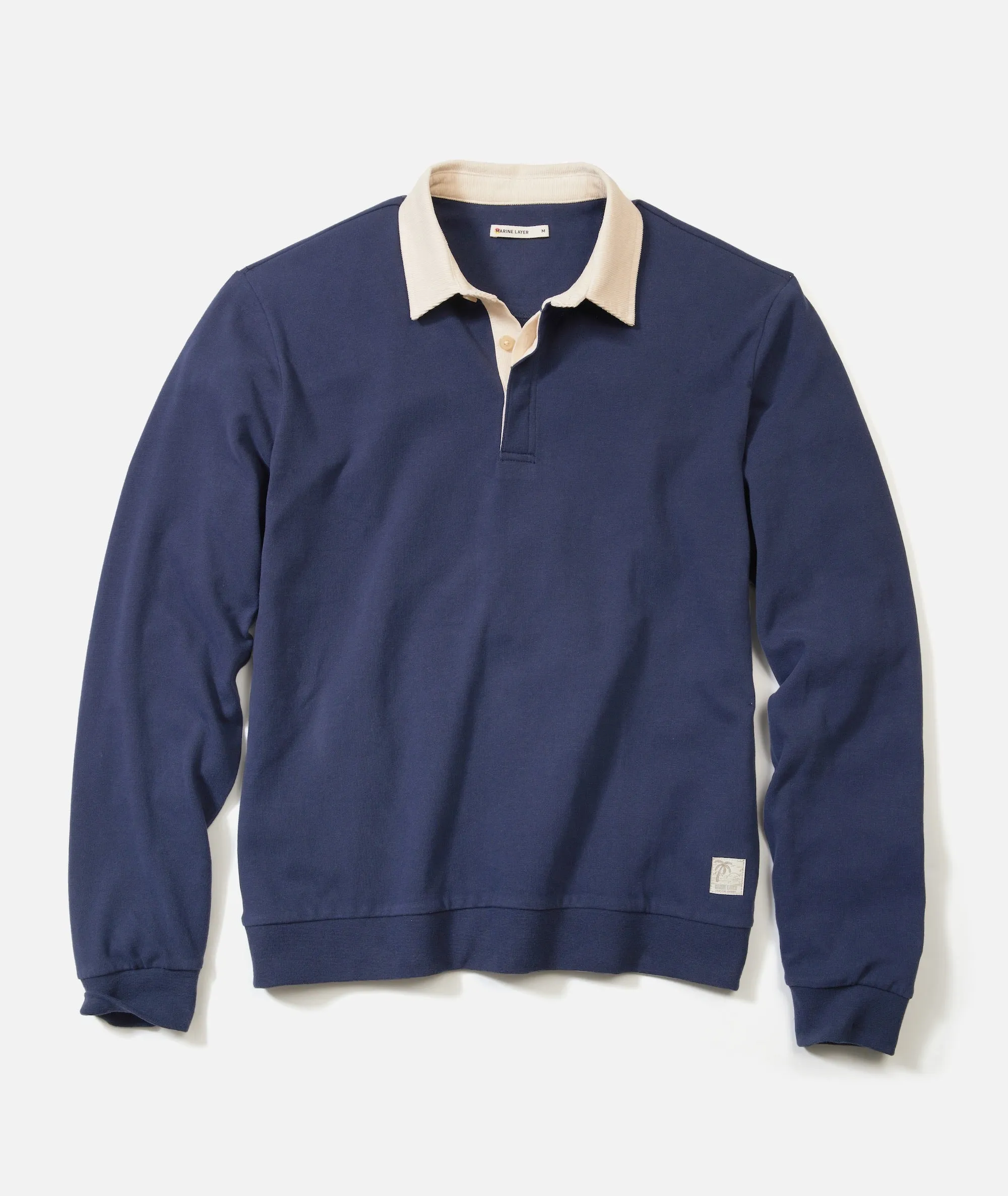Sueded Rugby Polo sold by Marine Layer