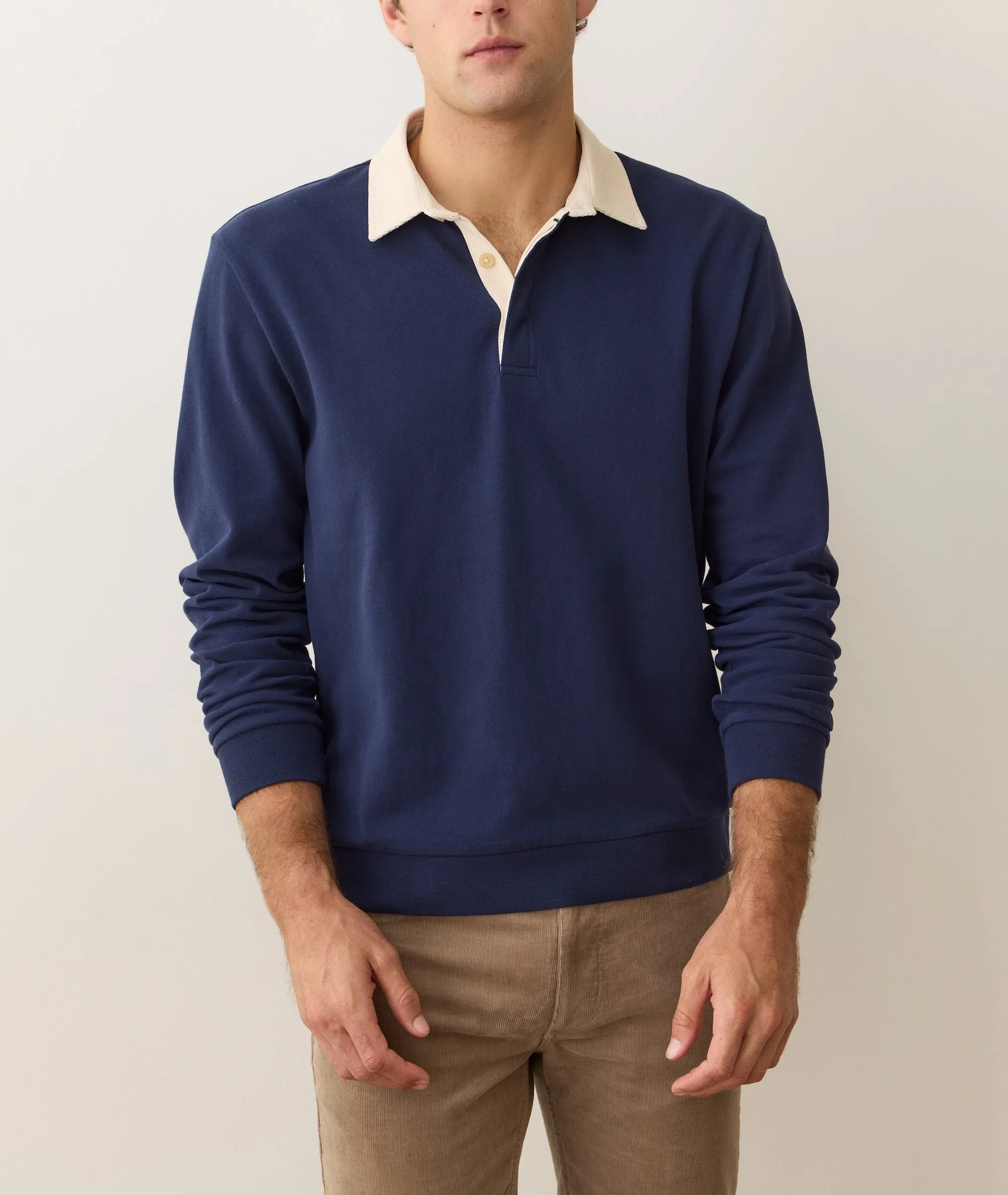 Sueded Rugby Polo sold by Marine Layer product image thumbnail 5