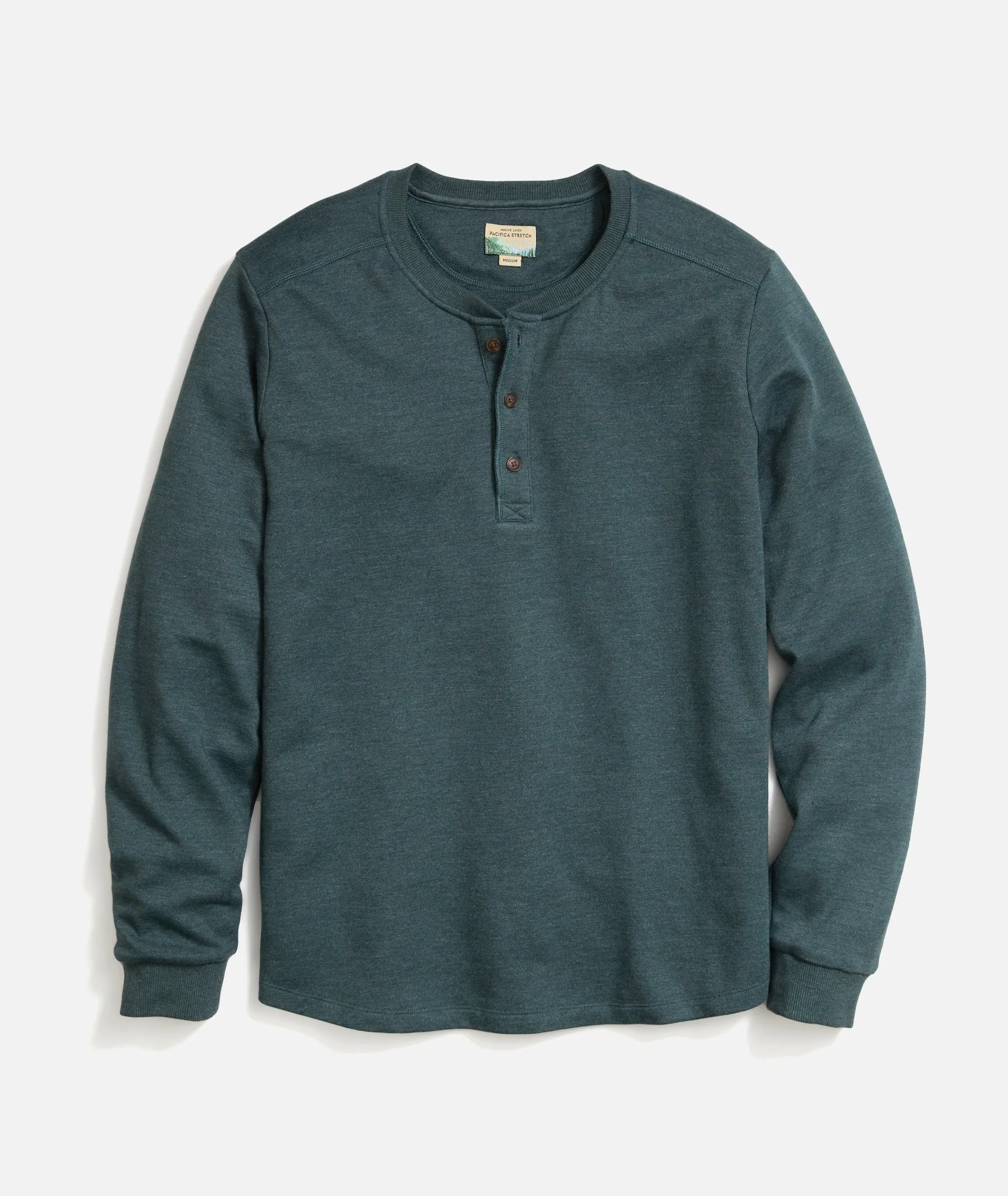 Pacifica Stretch Henley sold by Marine Layer