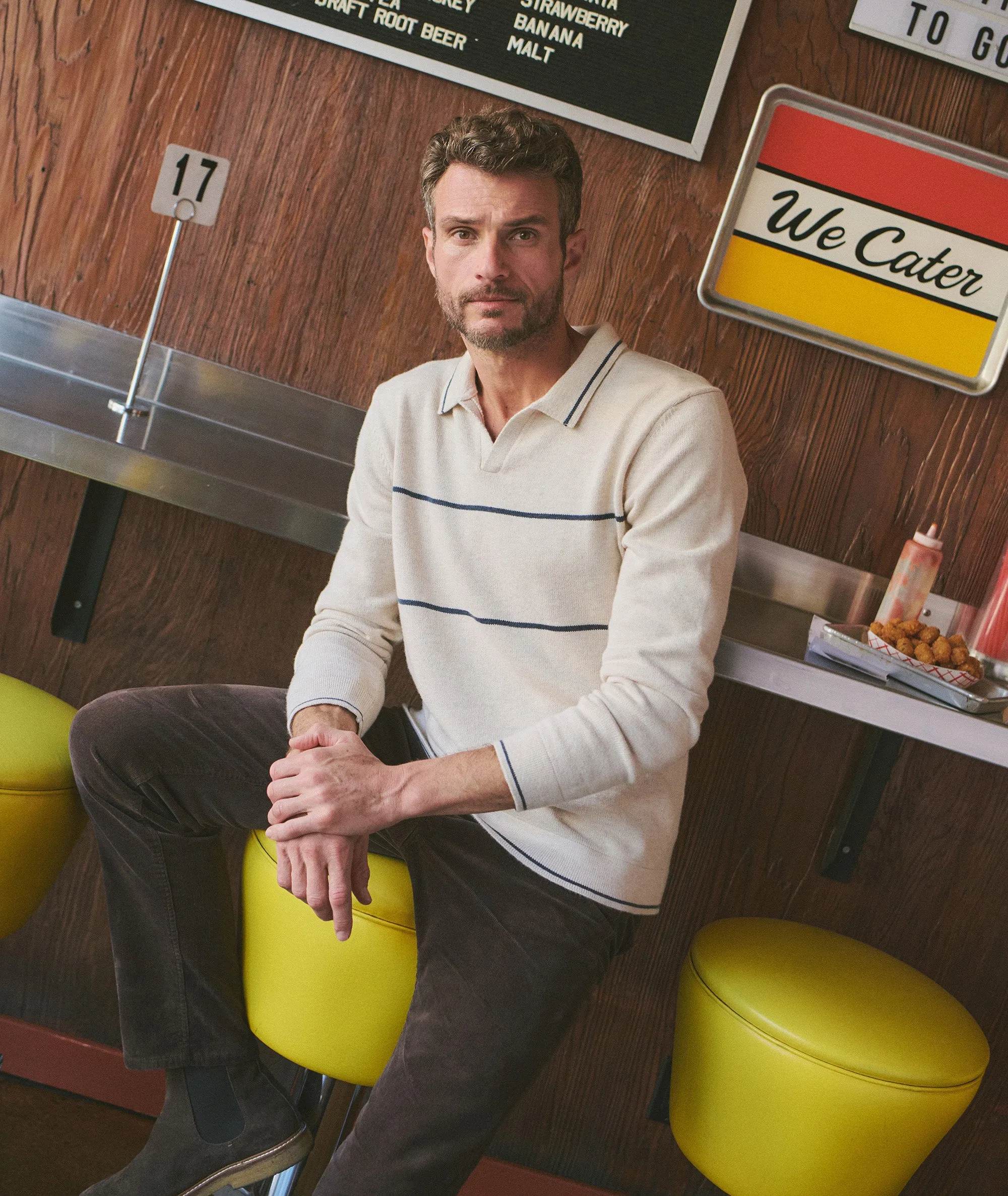 Liam Long Sleeve Sweater Polo sold by Marine Layer product image thumbnail 2