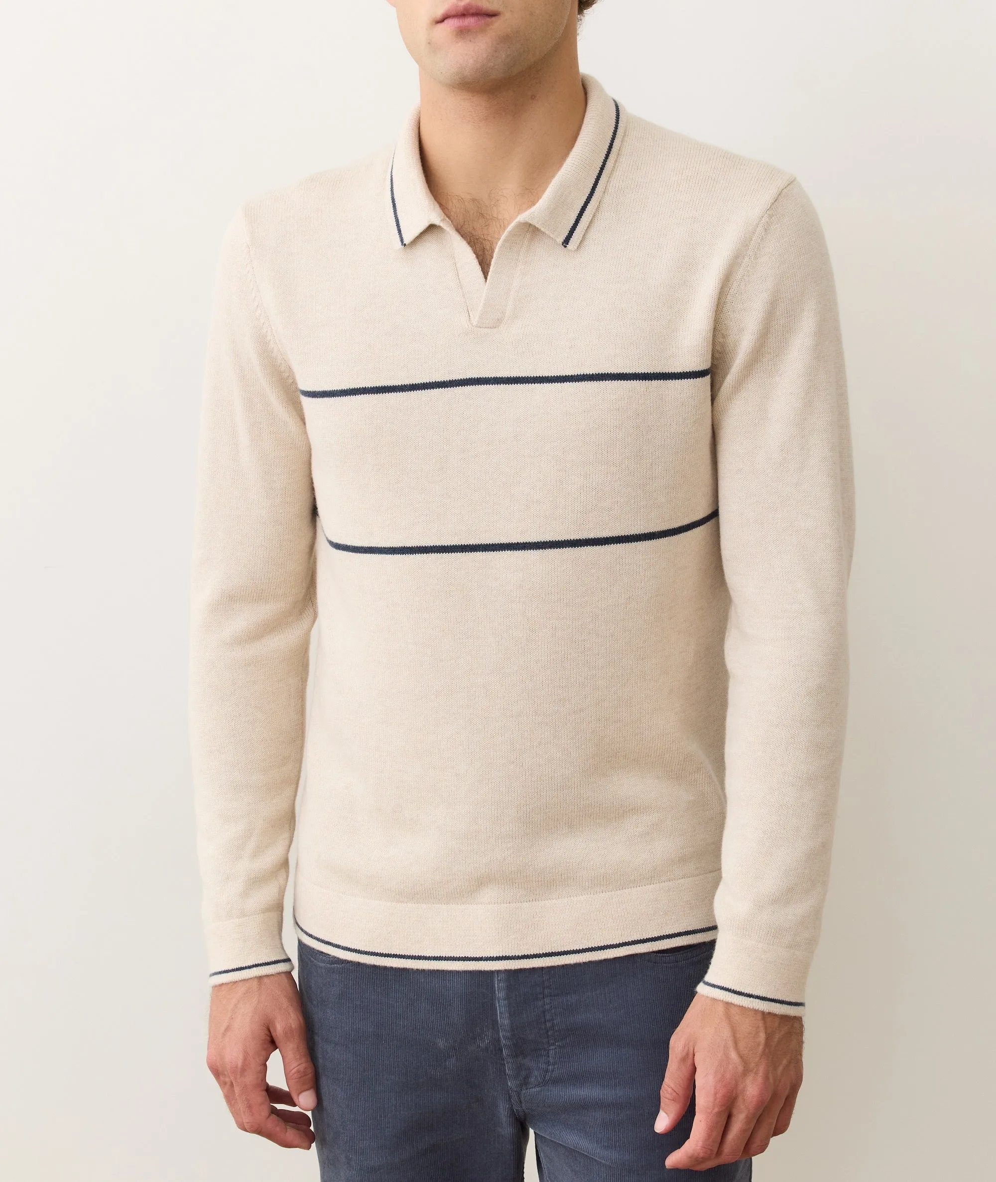 Liam Long Sleeve Sweater Polo sold by Marine Layer product image thumbnail 5