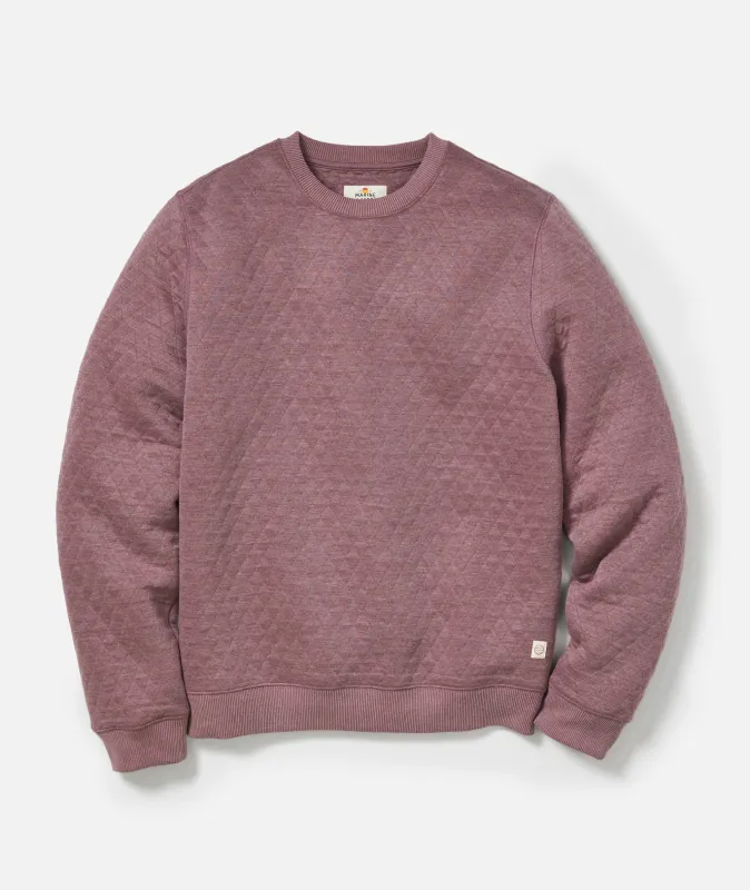 Corbet Quilted Crewneck made by Marine Layer