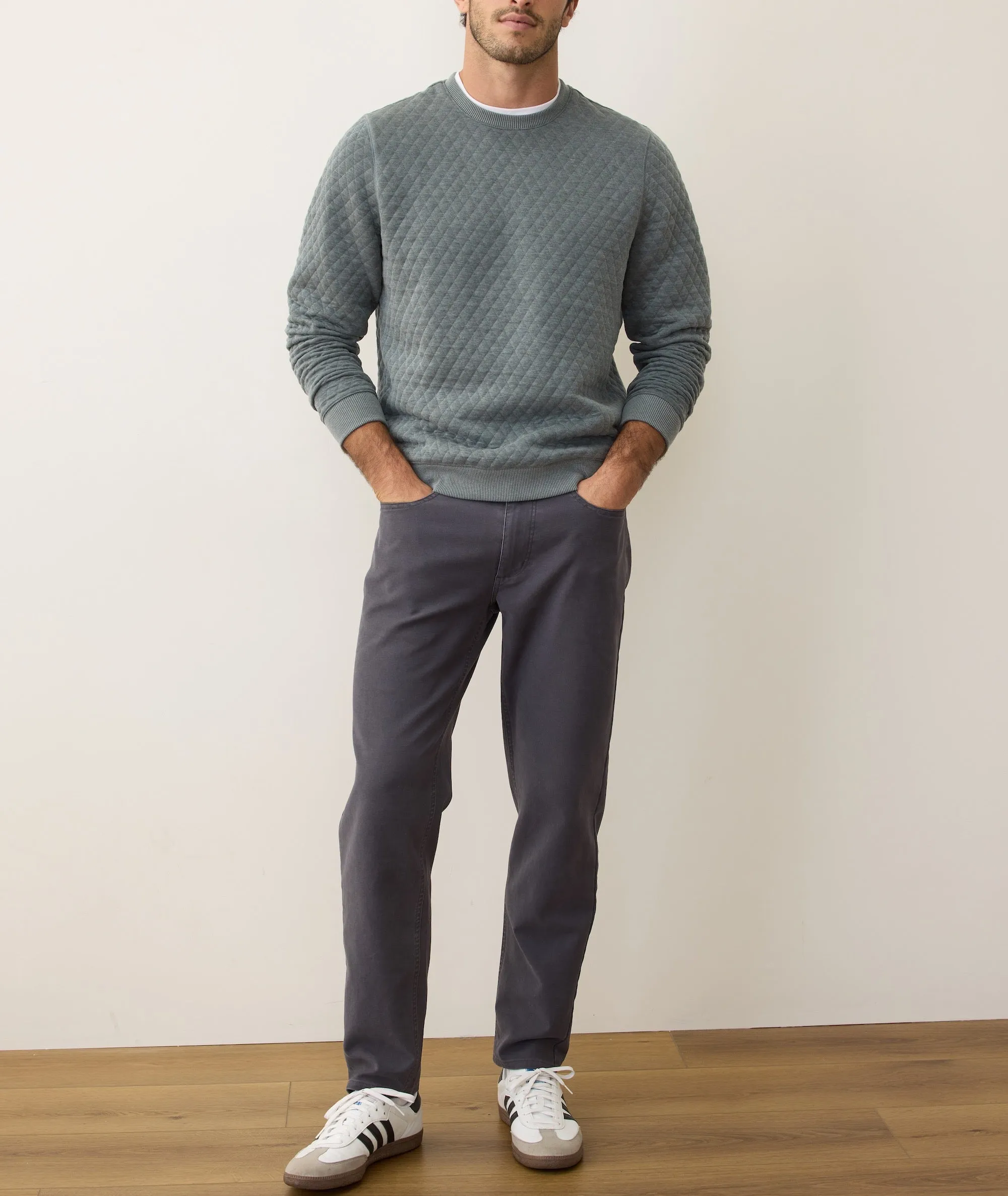 Corbet Quilted Crewneck sold by Marine Layer product image thumbnail 4