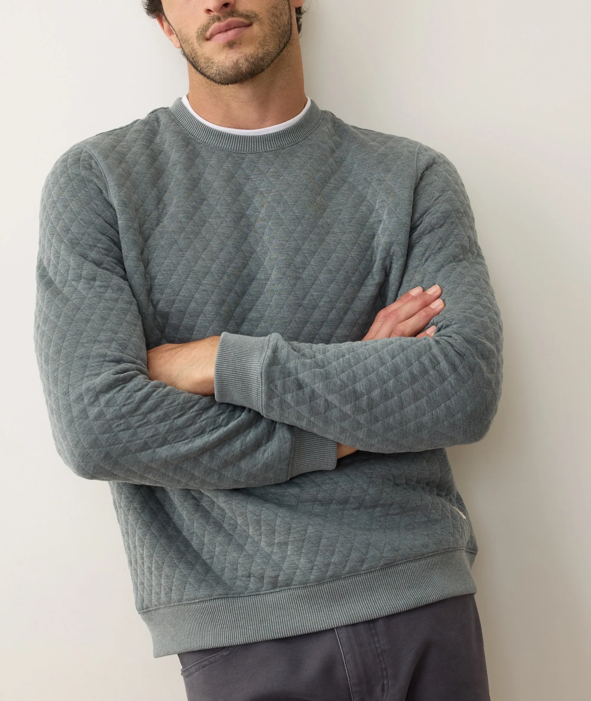 Corbet Quilted Crewneck sold by Marine Layer product image thumbnail 3