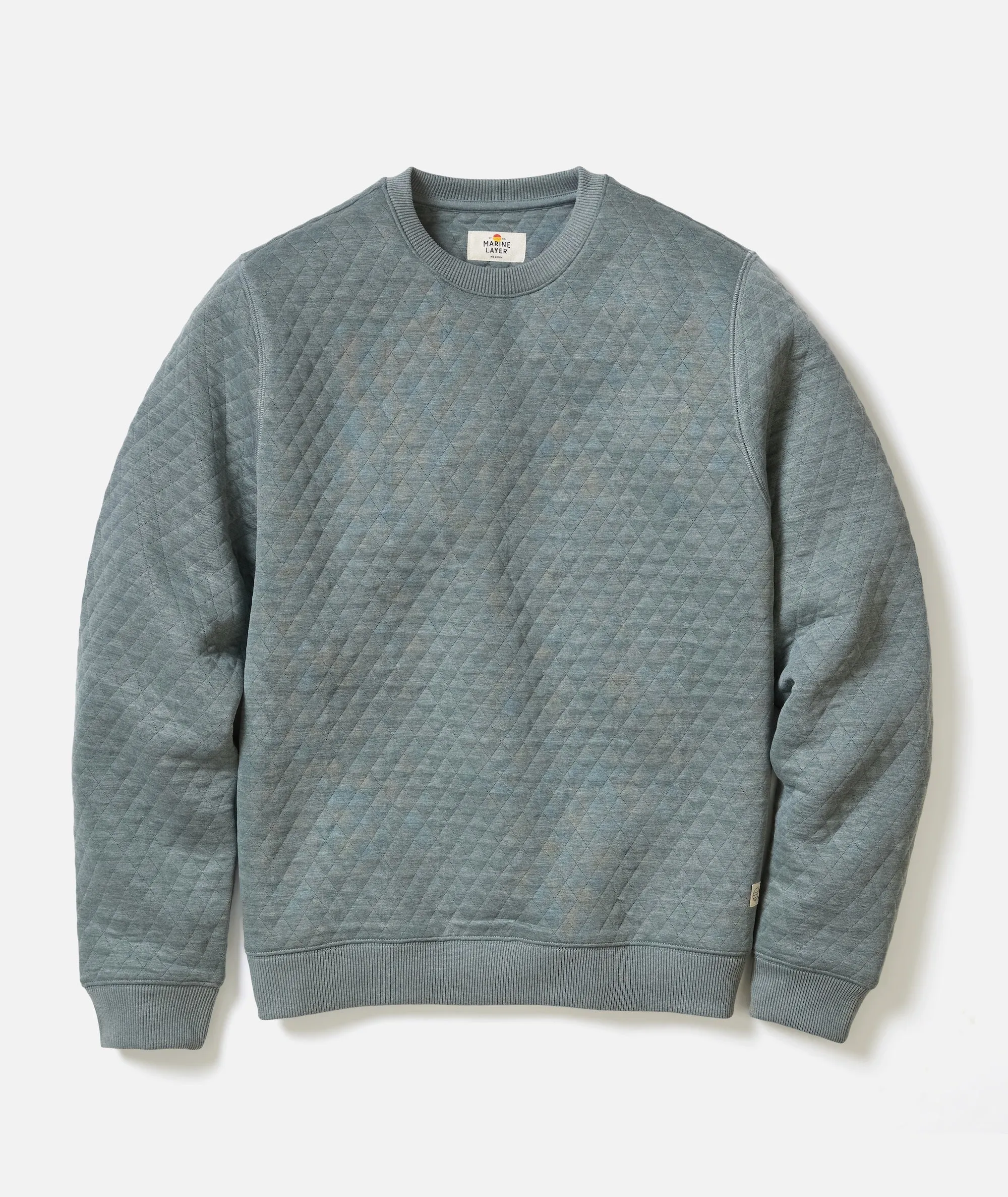 Corbet Quilted Crewneck sold by Marine Layer