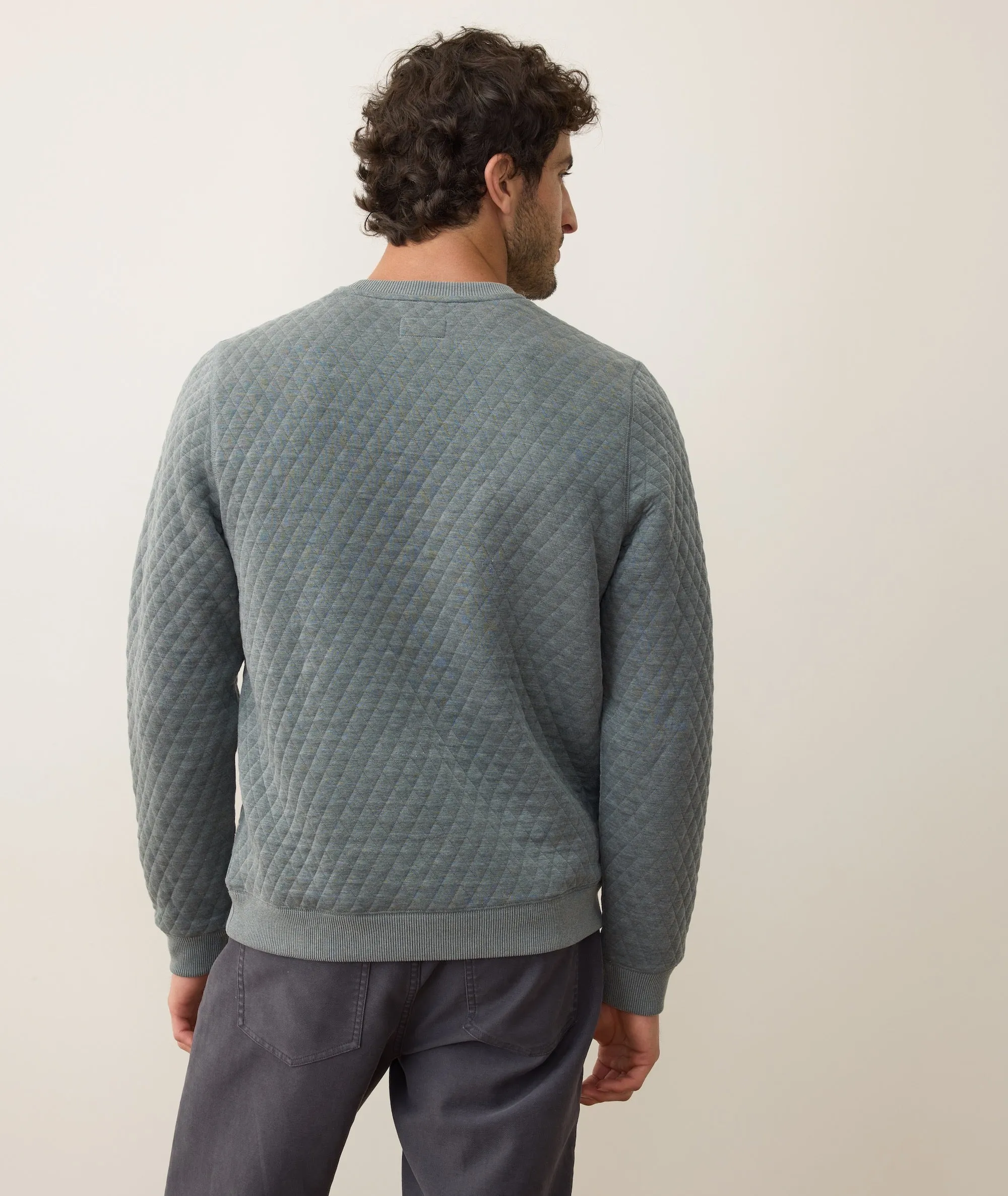 Corbet Quilted Crewneck sold by Marine Layer product image thumbnail 5