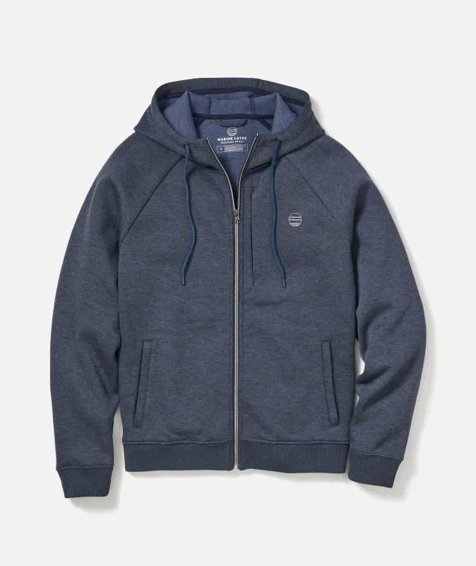Scuba Knit Zip Hoodie sold by Marine Layer