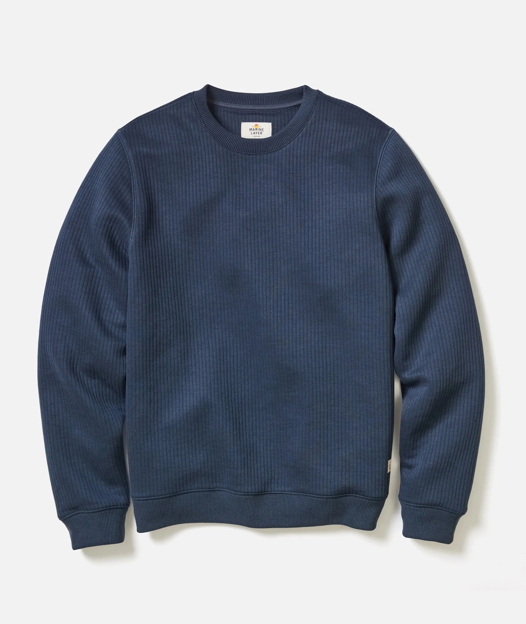 Corbet Quilted Crewneck sold by Marine Layer