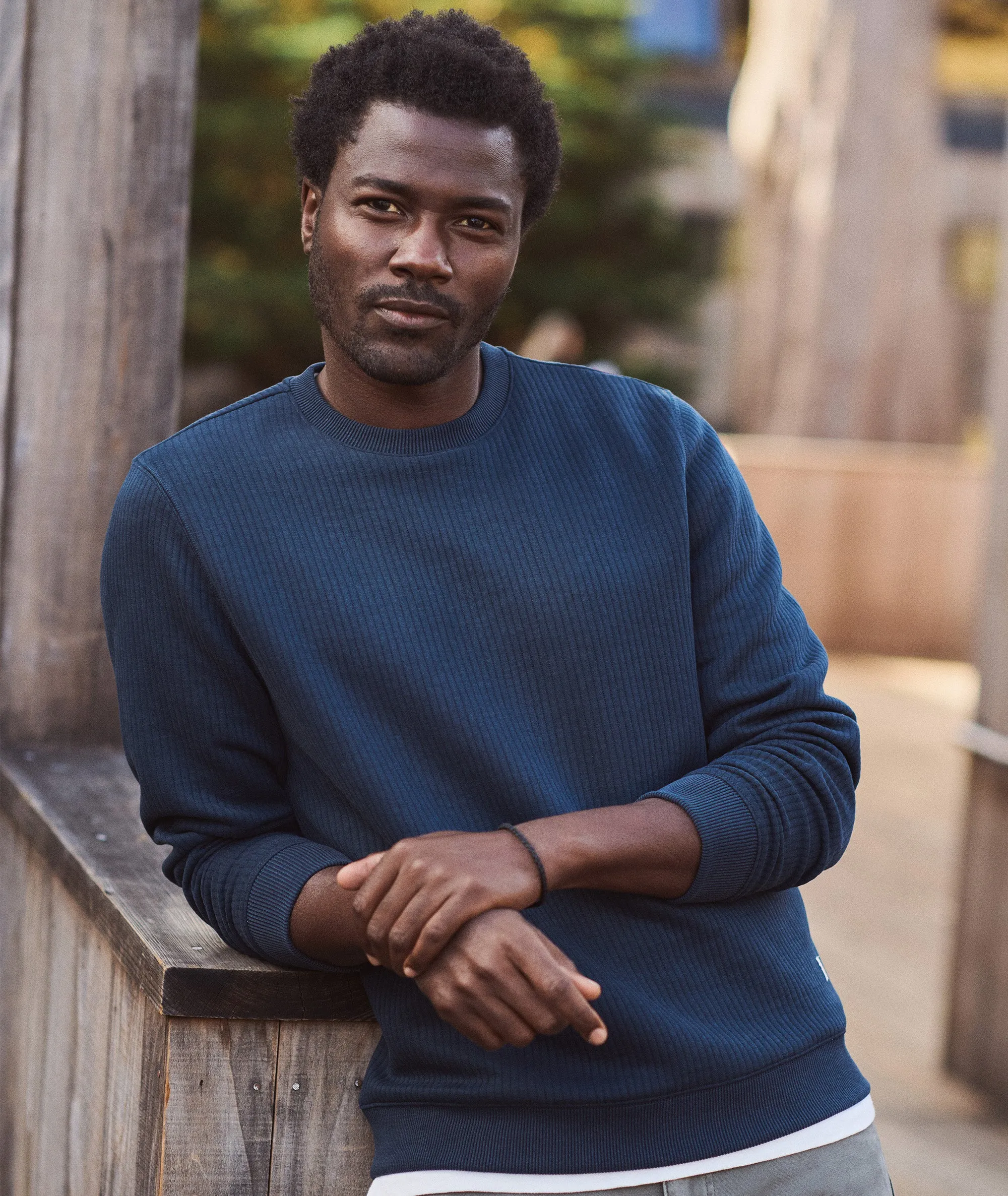Corbet Quilted Crewneck sold by Marine Layer product image thumbnail 2