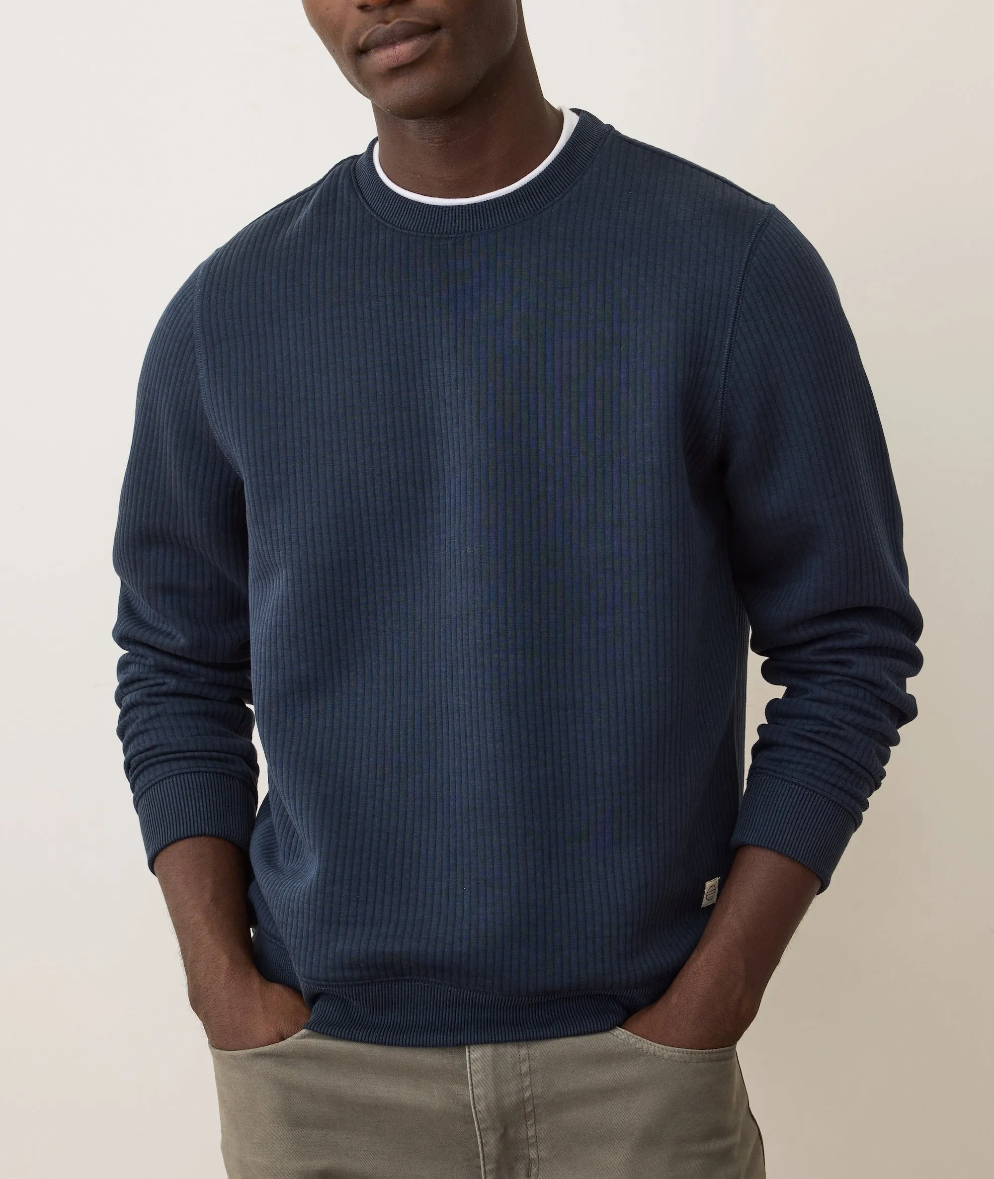 Corbet Quilted Crewneck sold by Marine Layer product image thumbnail 5