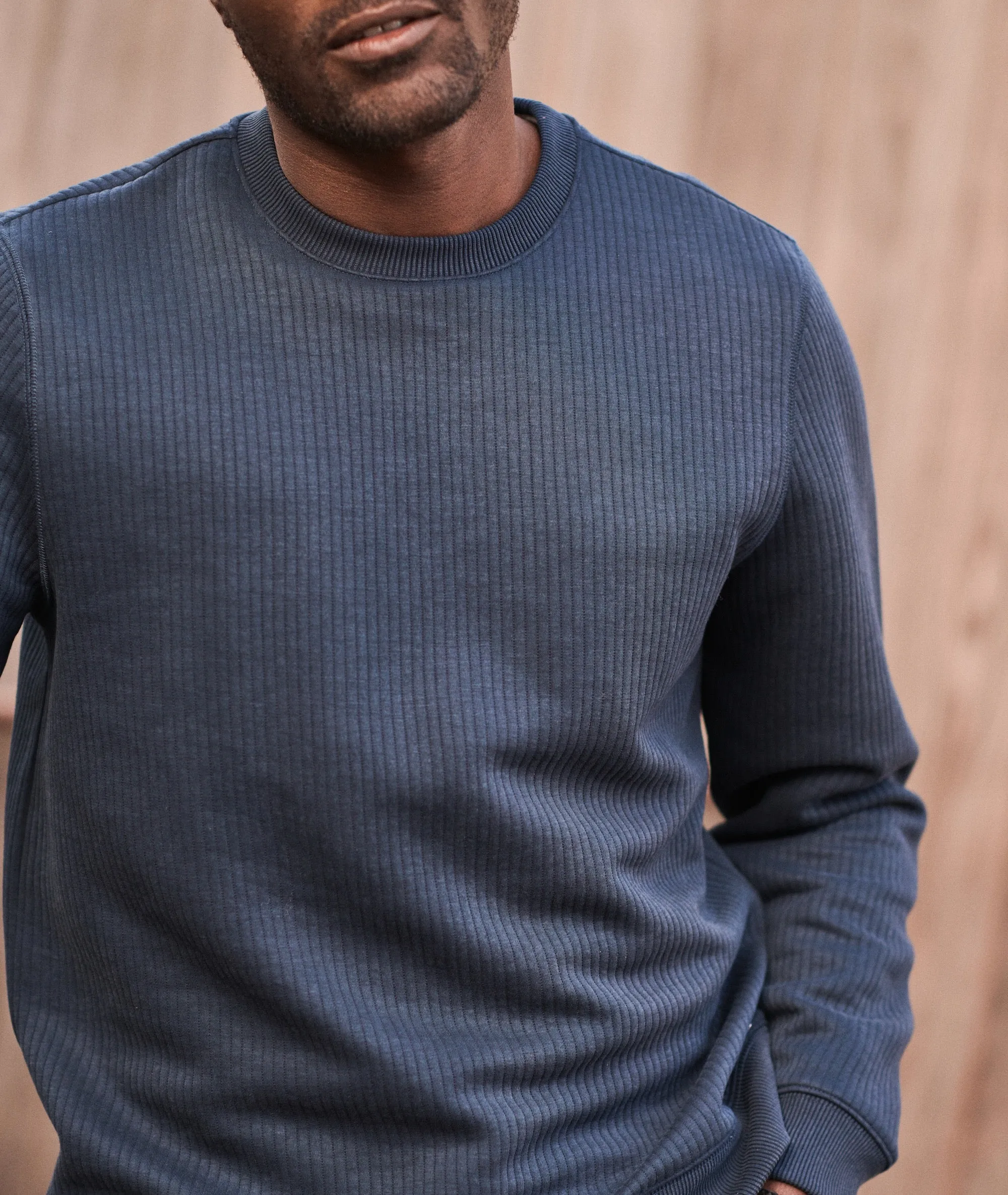 Corbet Quilted Crewneck sold by Marine Layer product image thumbnail 3